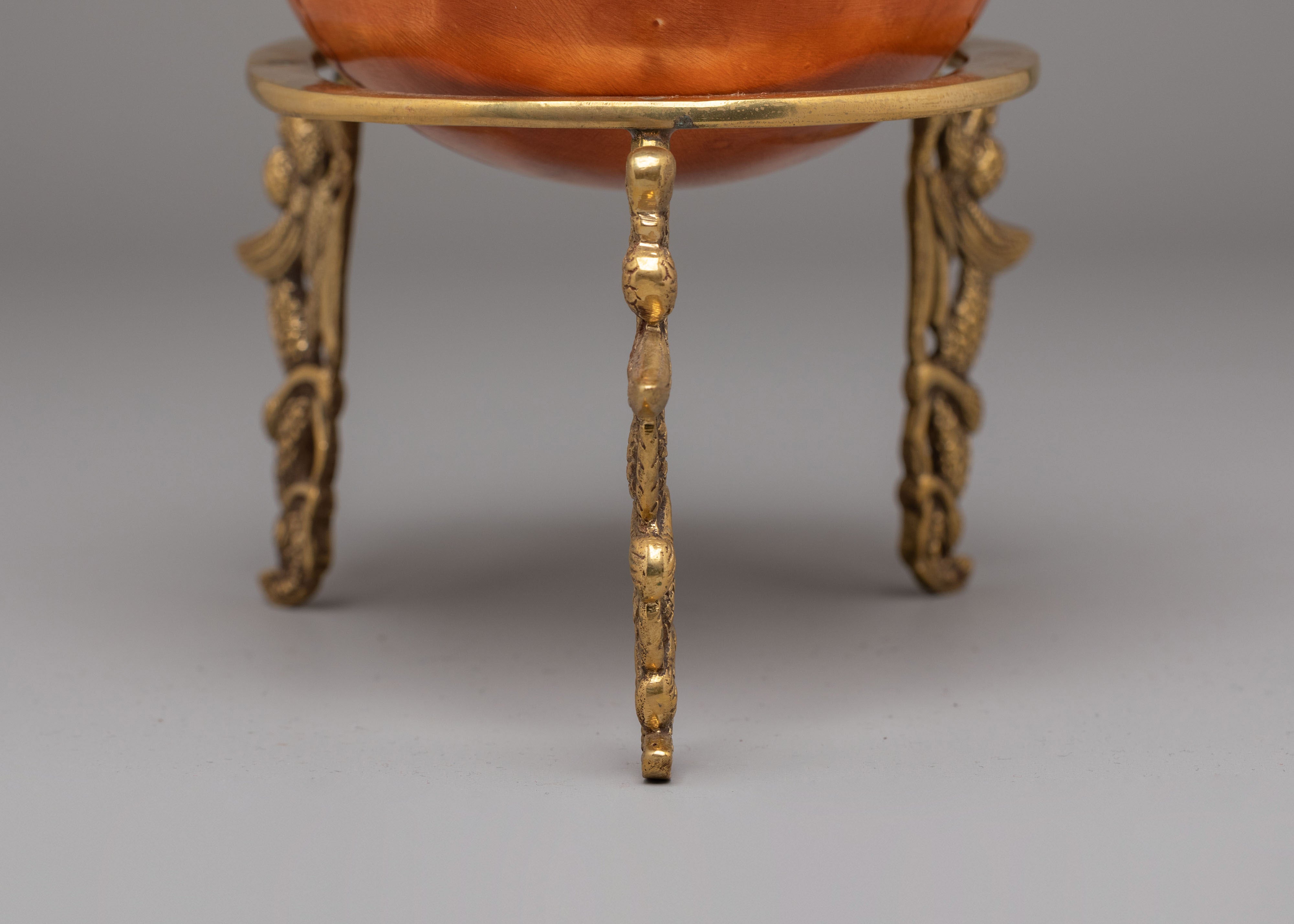 Handmade Kapala Ritual Cup with Stand | Tibetan Buddhist Ritual Bowl