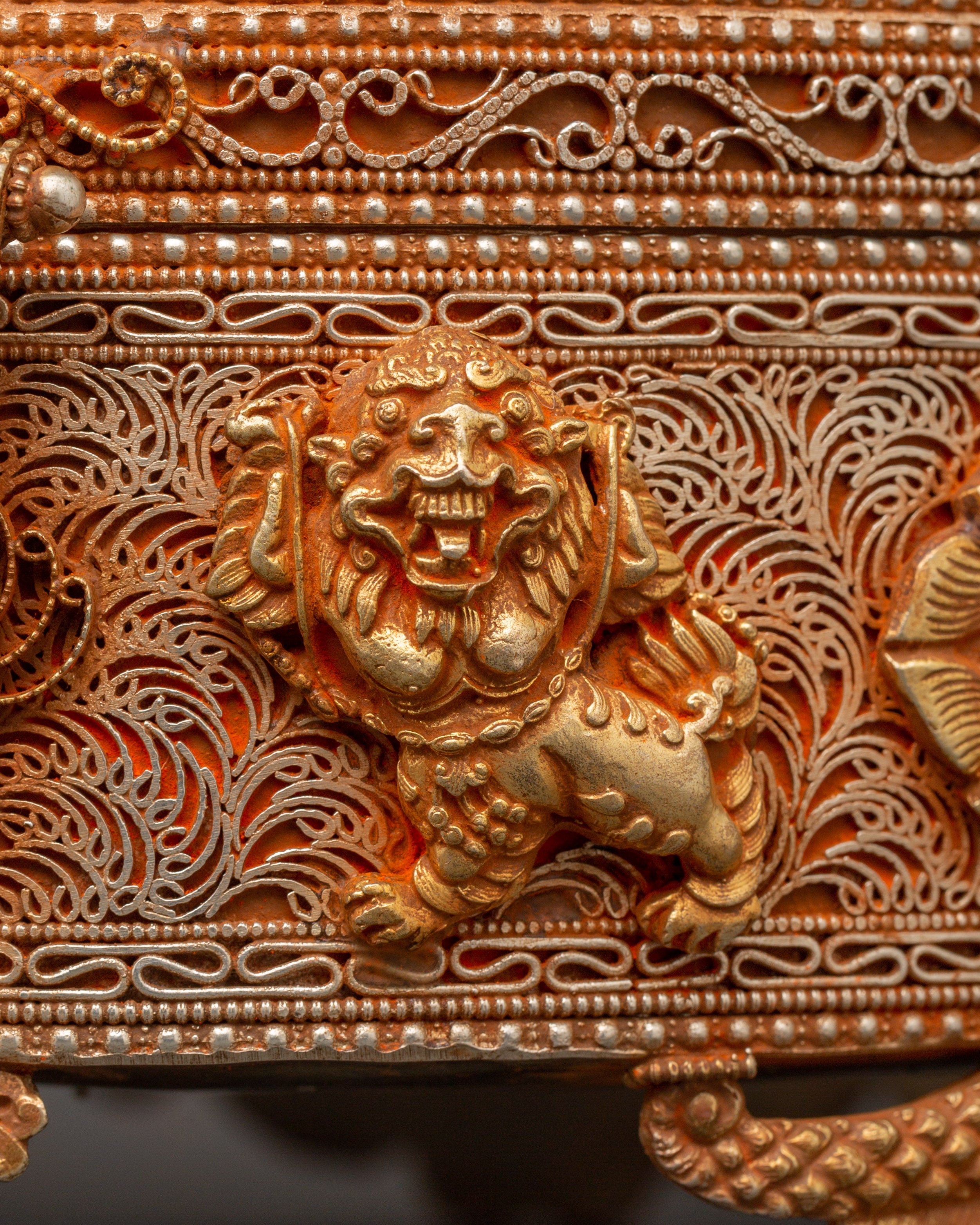 Sacred Copper and Gold-Plated Treasure Chest | Handcrafted Box