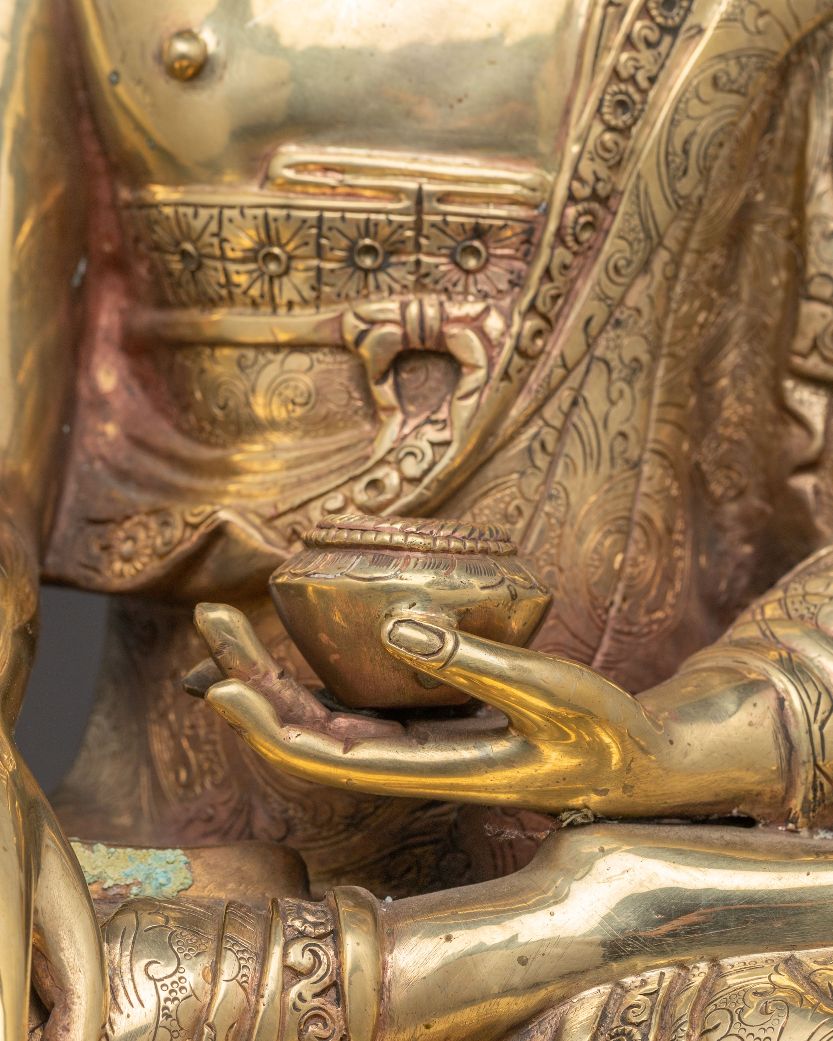 Tibetan Three Buddha Statue Set | Medicine Buddha, Shakyamuni Buddha & Amitabha Buddha
