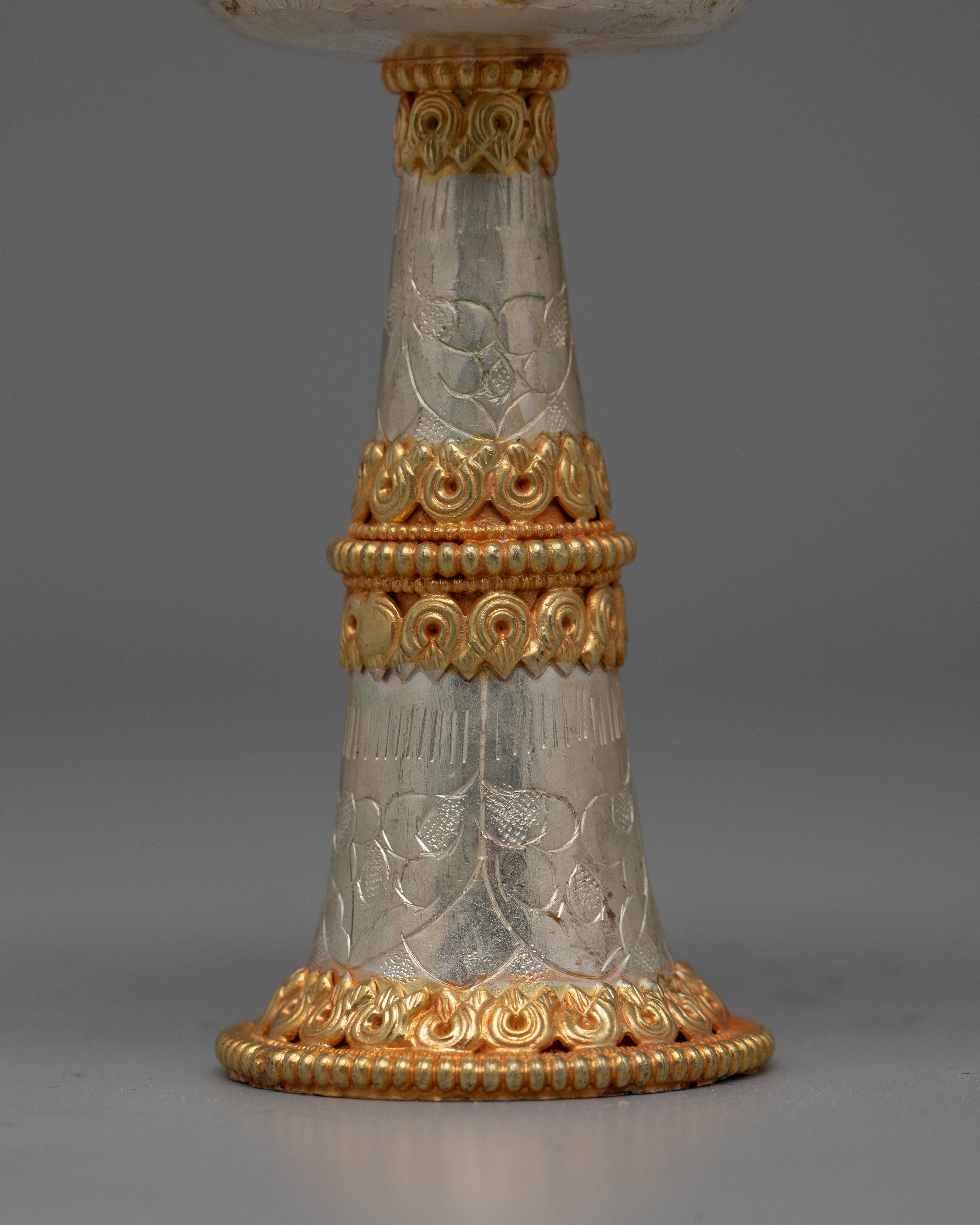 Traditional Serkhyem Set for Tibetan Buddhist Rituals | Sacred Offering Vessel for Altars