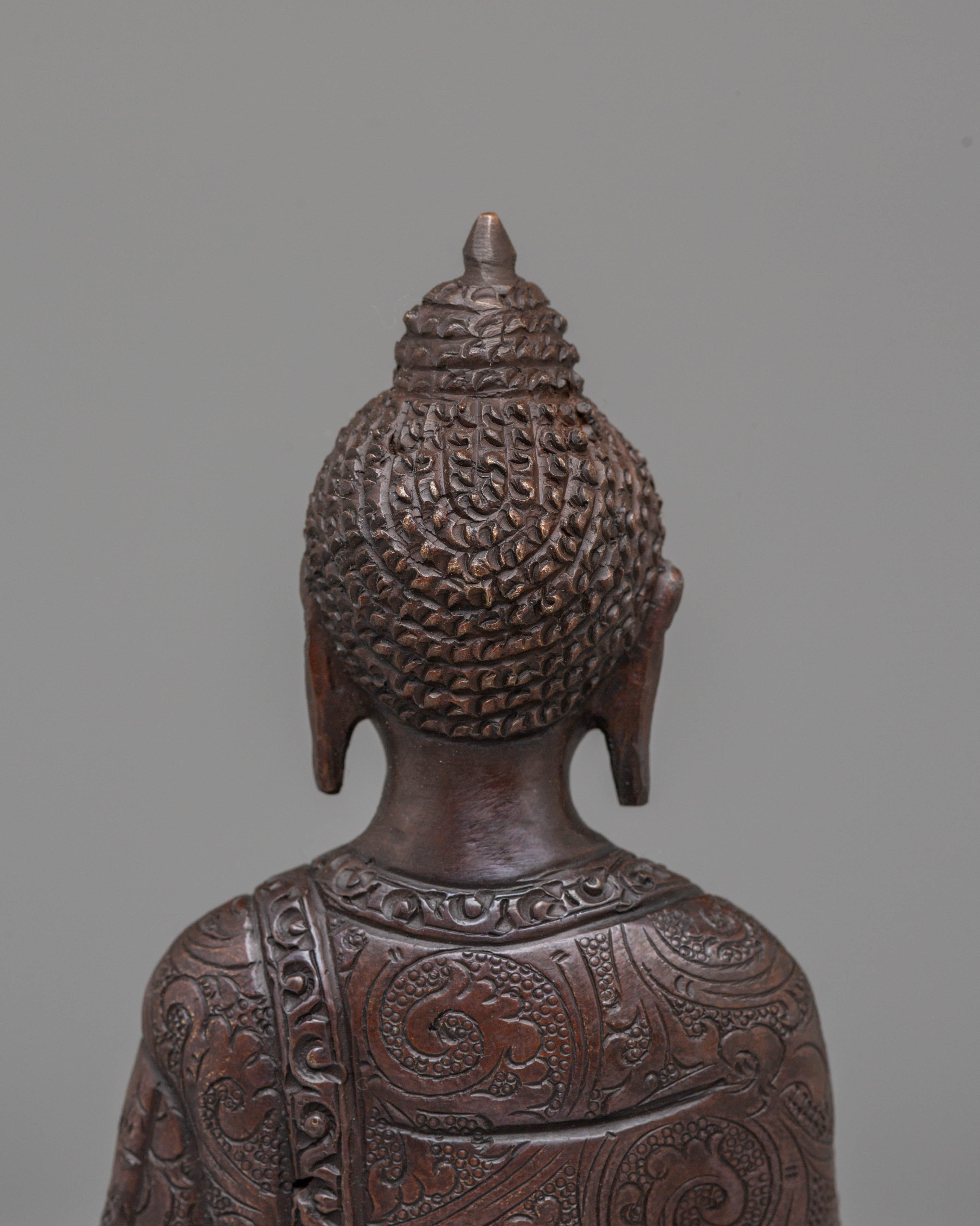 Oxidized Handcrafted Ratnasambhava Statue | Peaceful Jewel-Born Buddha