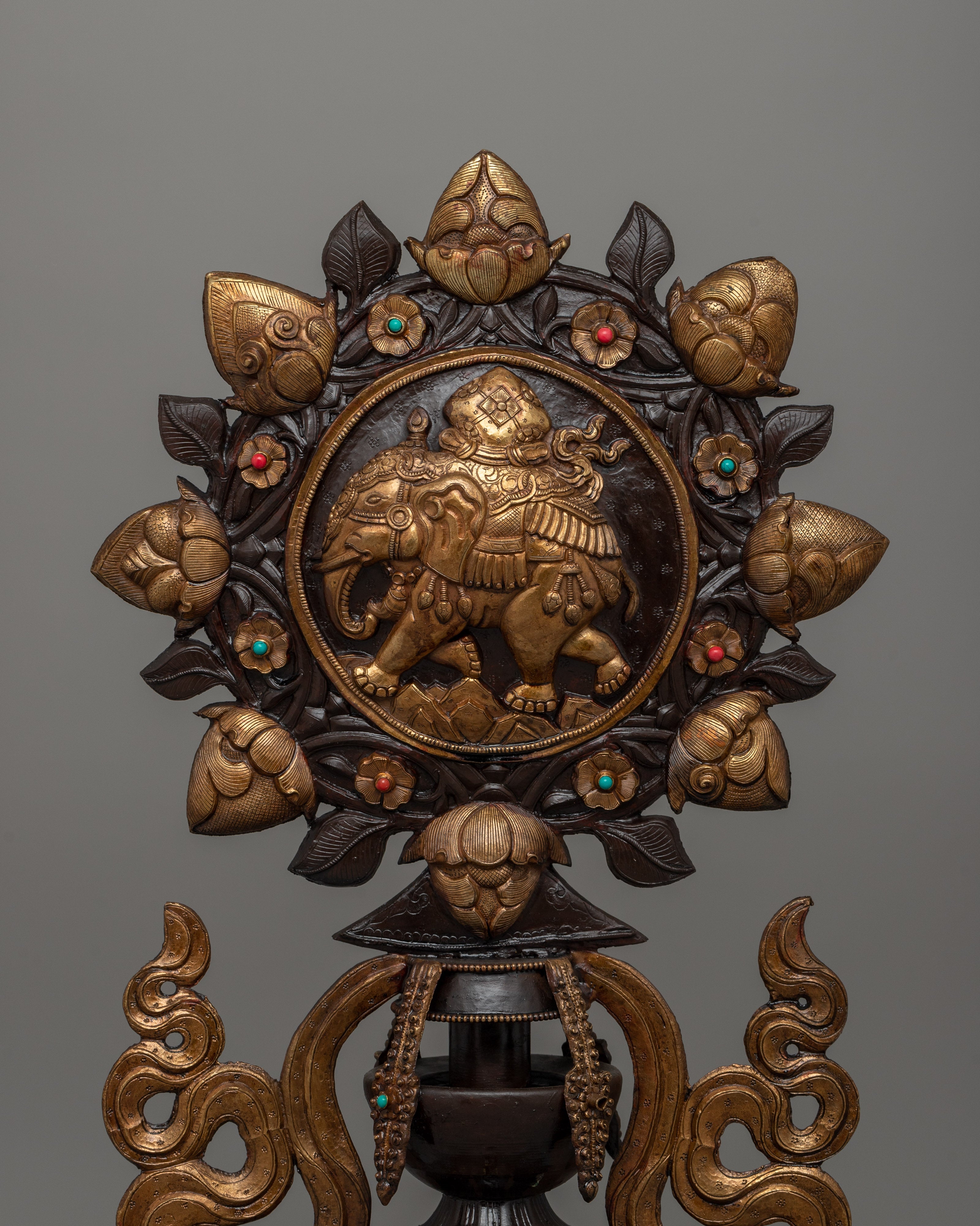 Buddhist  King Queen Statue Set | Buddhist Deity Statues for Spiritual Harmony