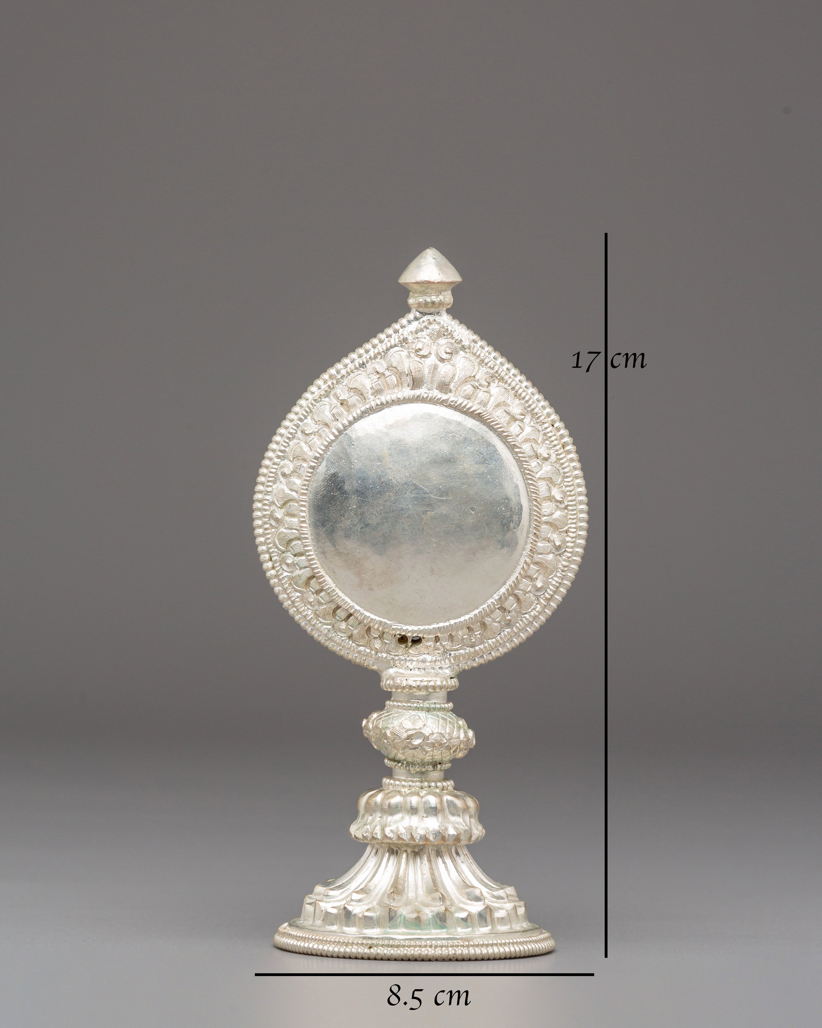 Handmade Buddhist Ritual Mirror | Tibetan Sacred Mirror