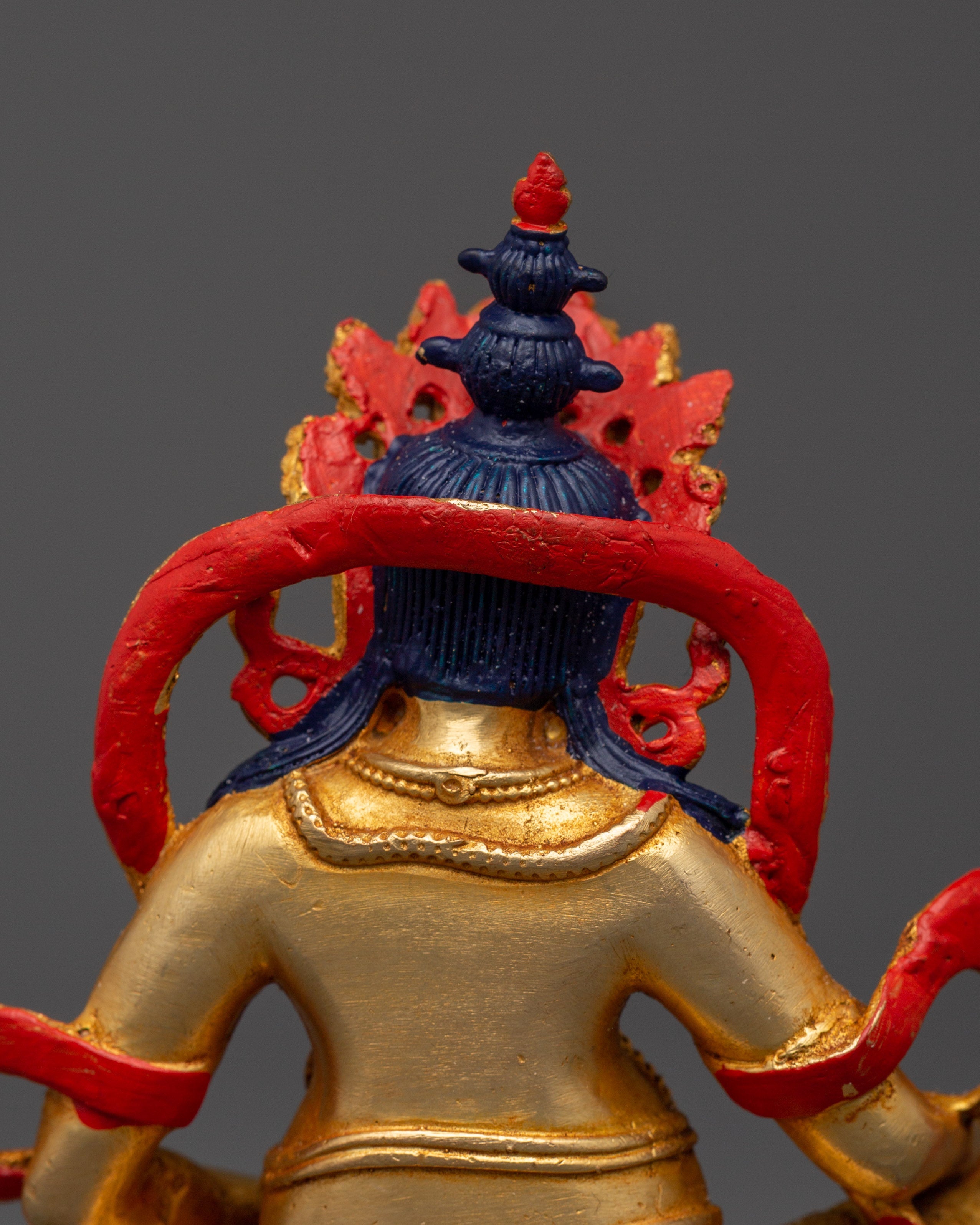 Gold-Plated Dzambala Statue | Tibetan God of Wealth and Prosperity