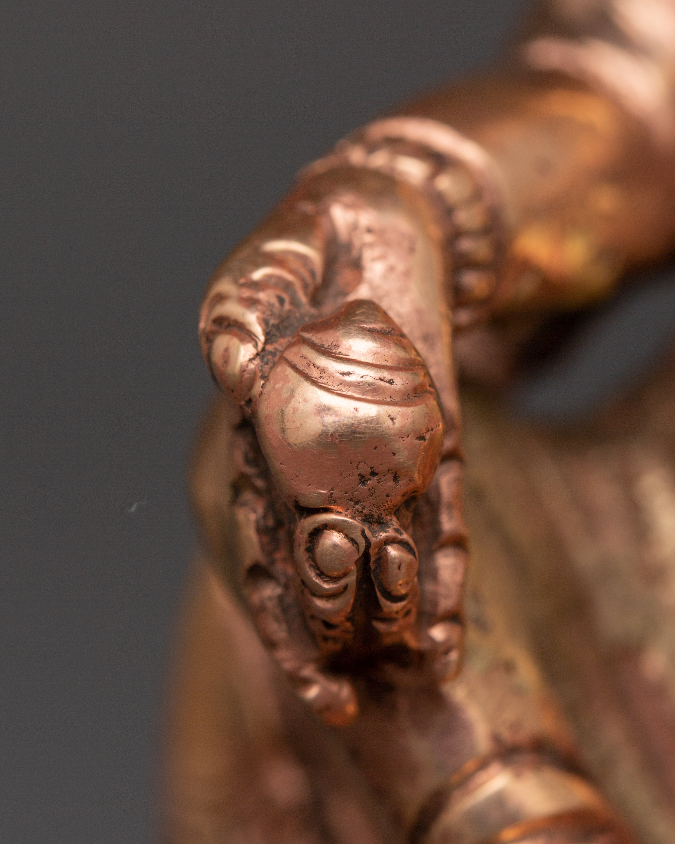 Handcrafted Copper Dzambhala Statue | Rituals and Altar Decor