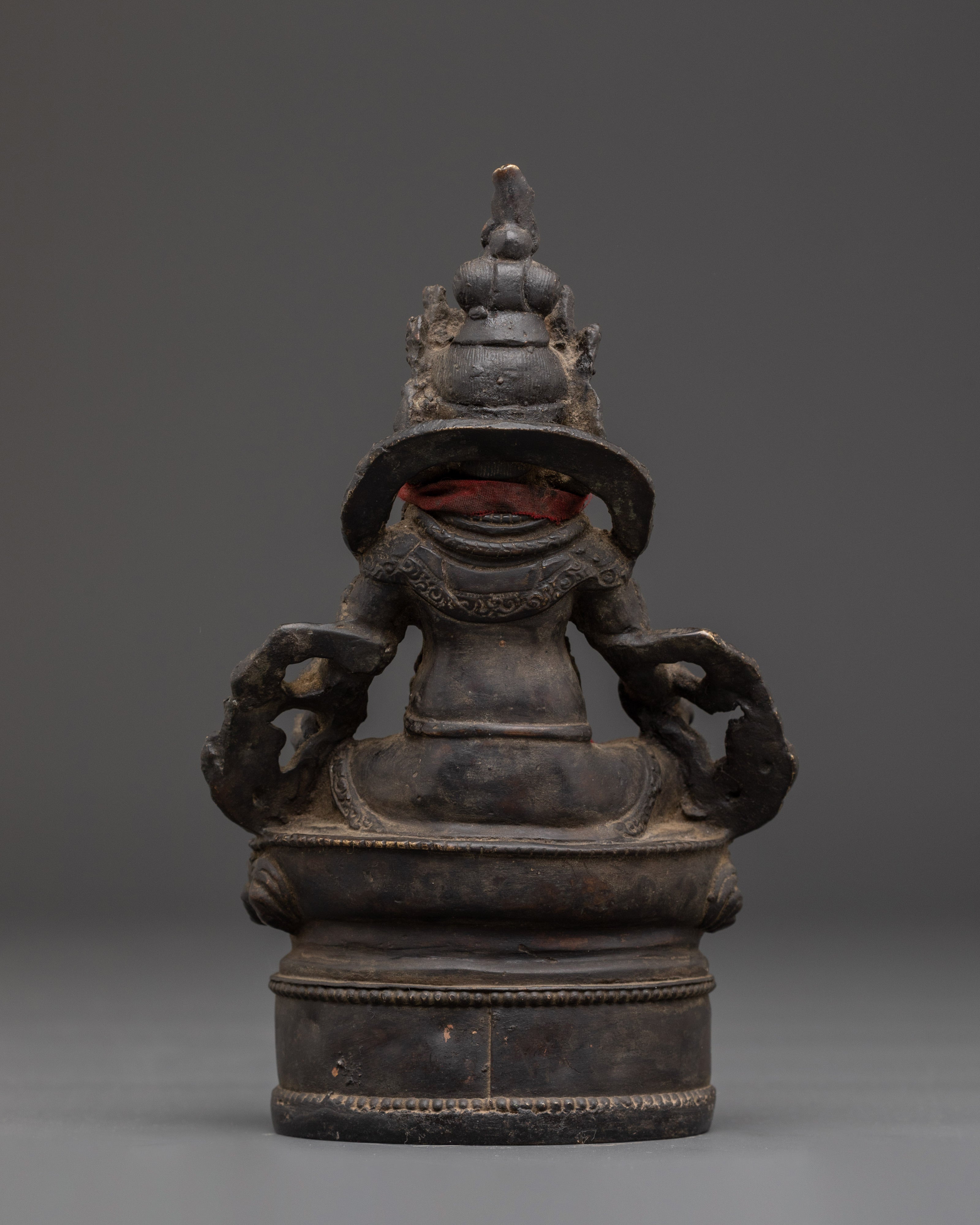 Spiritual Wealth Deity Dzambhala Statue | Figurine for Shrine, Altar and Dharma Decor