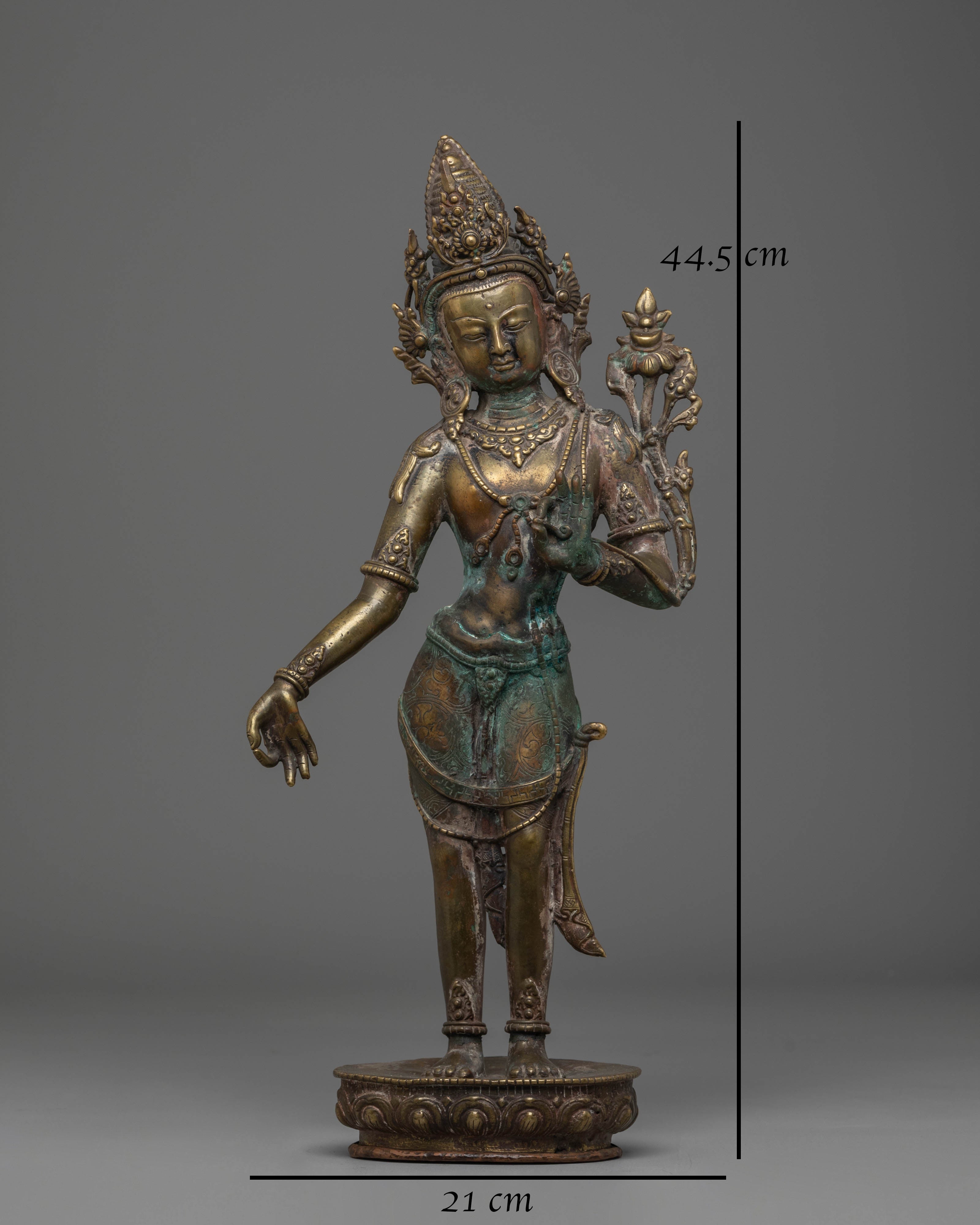 Green Tara Statue Protector from Suffering and Obstacles