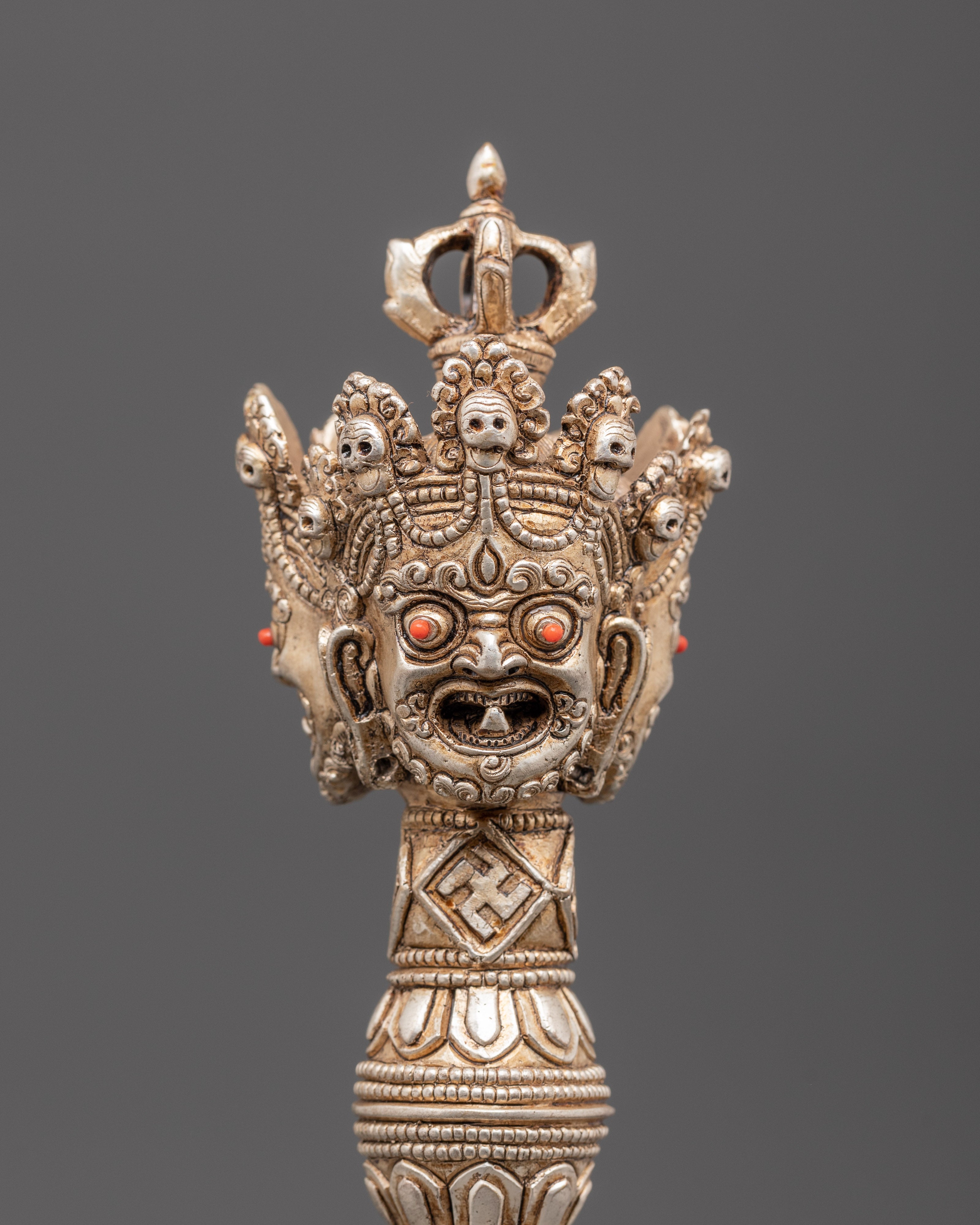Silver Plated Phurba for Ritual Ceremonies | Meditation & Spiritual Protection