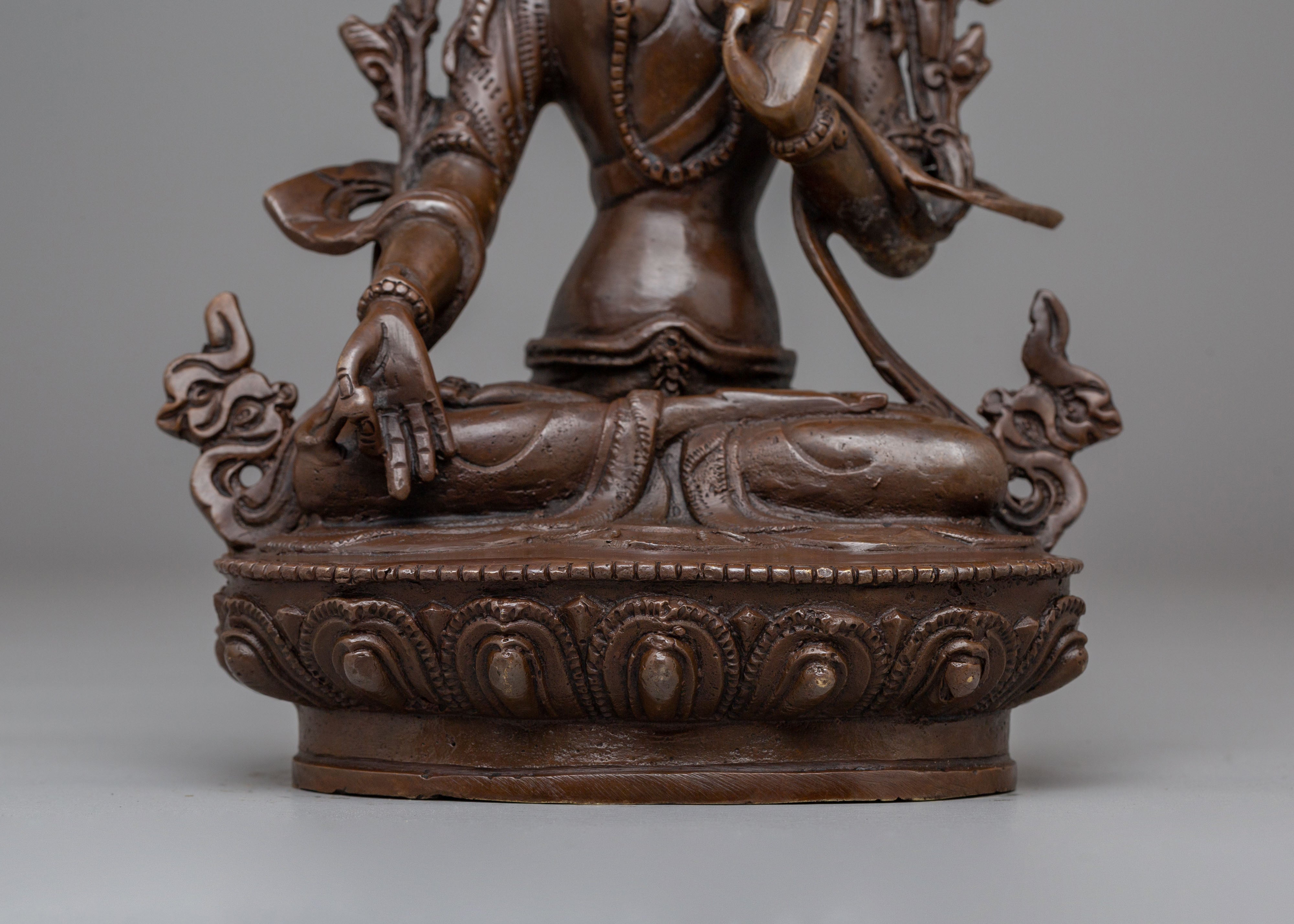 Sita Tara Statue Himalayan Spiritual Art | White Tara Statue