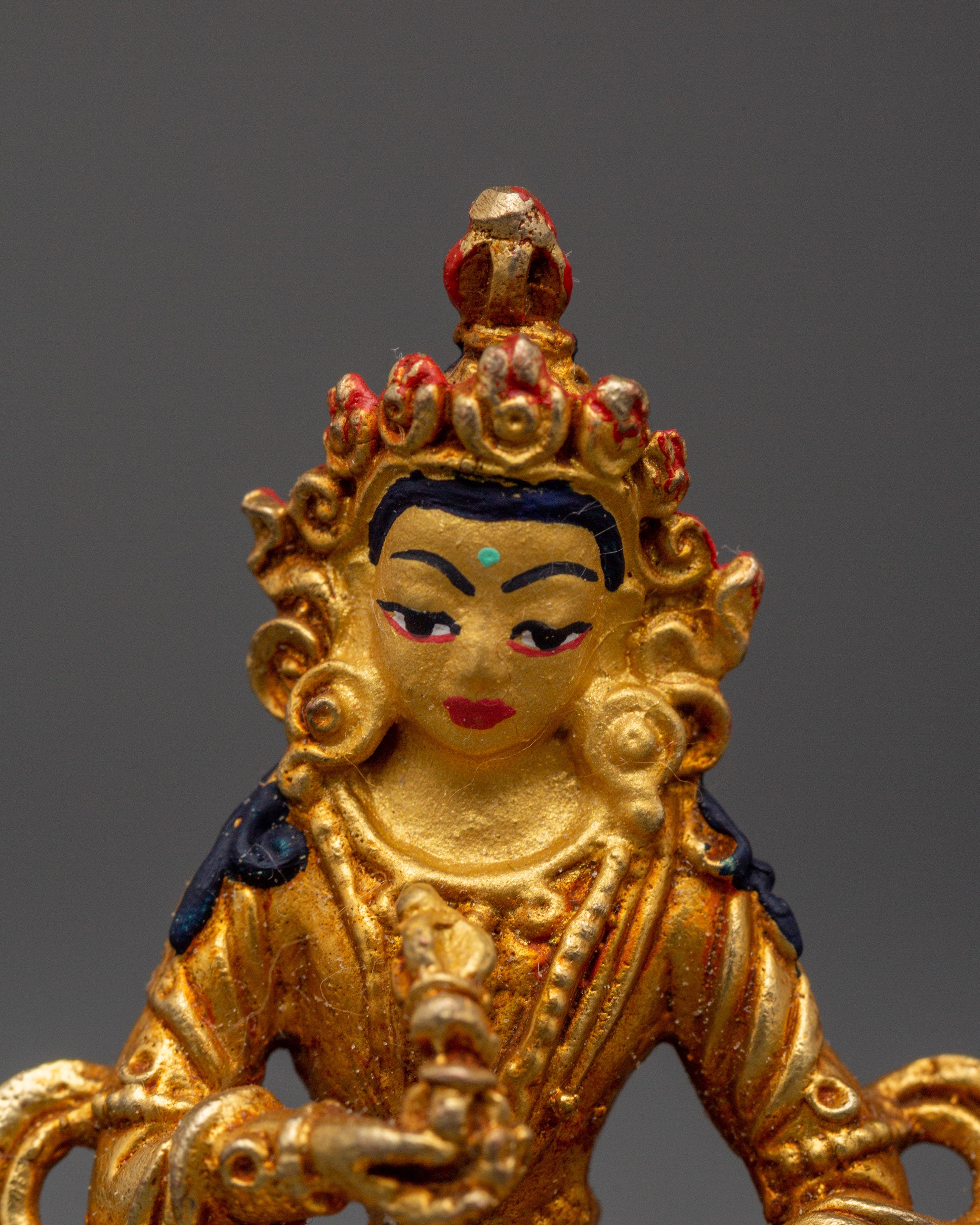 Gold Plated Doje Semba Sculpture | Tibetan Spiritual Art