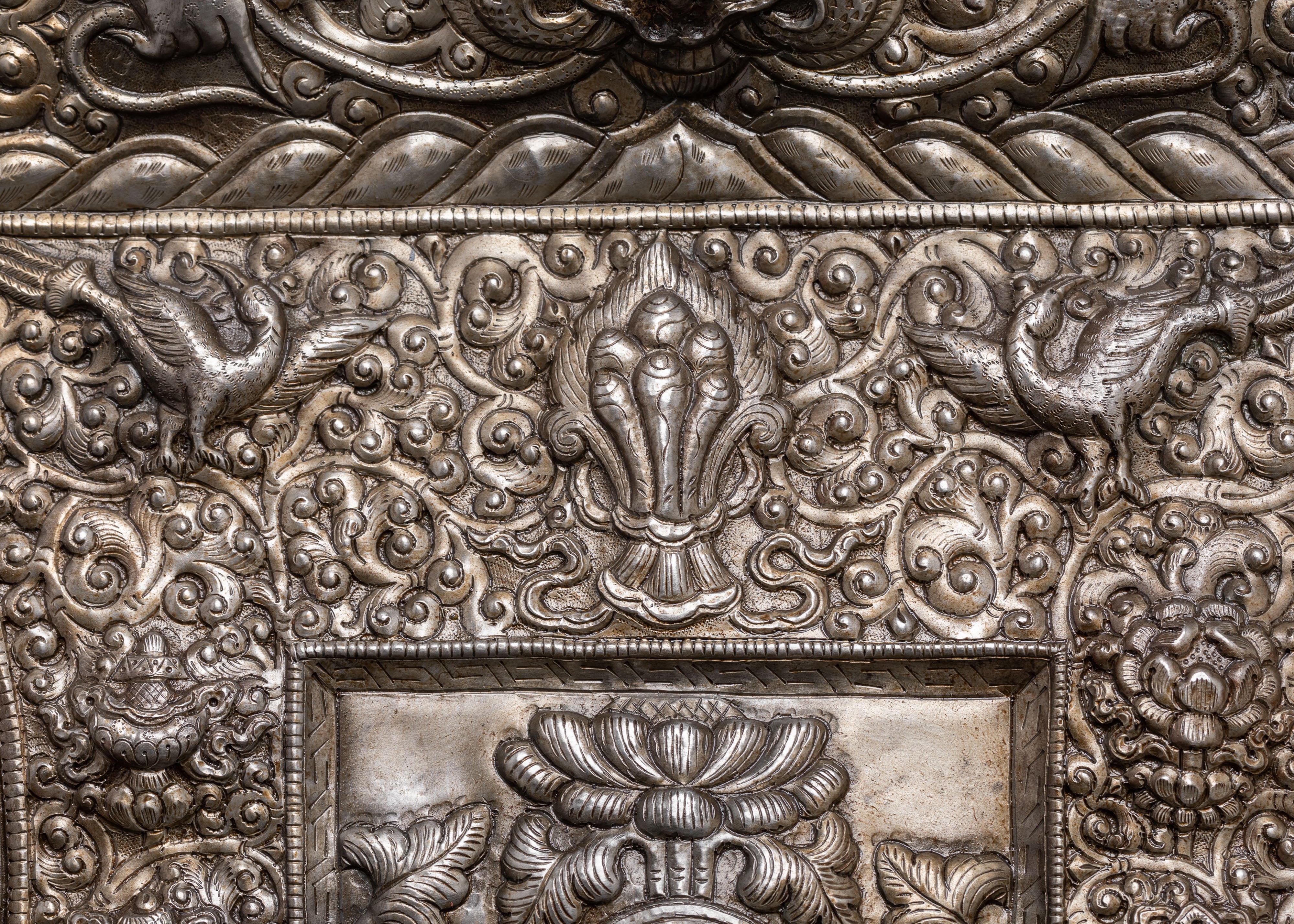Handmade Chenrezig Wall Hanging | Iron Body with Sacred Motifs