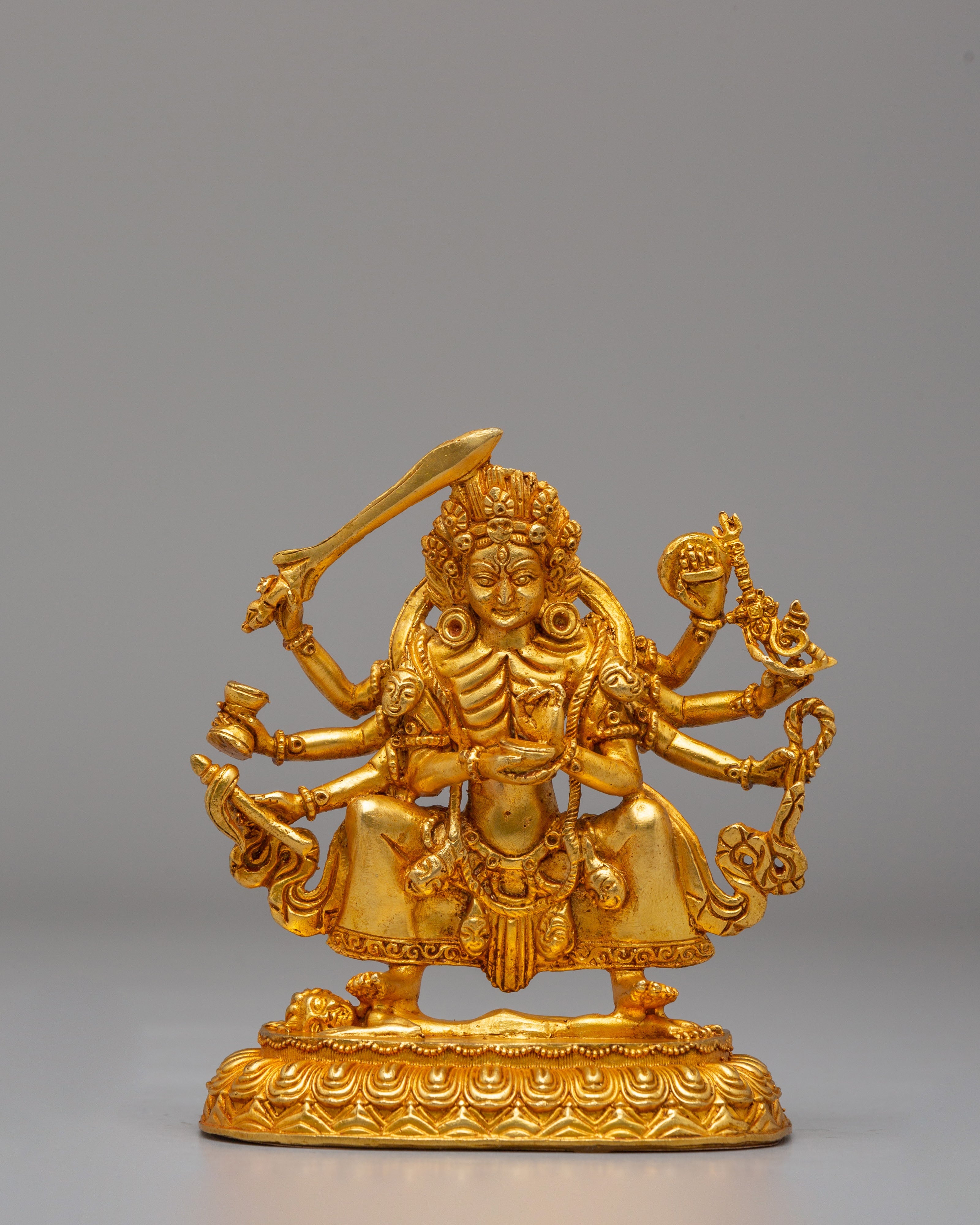 Wrathful Goddess Kali Sculpture | Hindu Goddess Statue