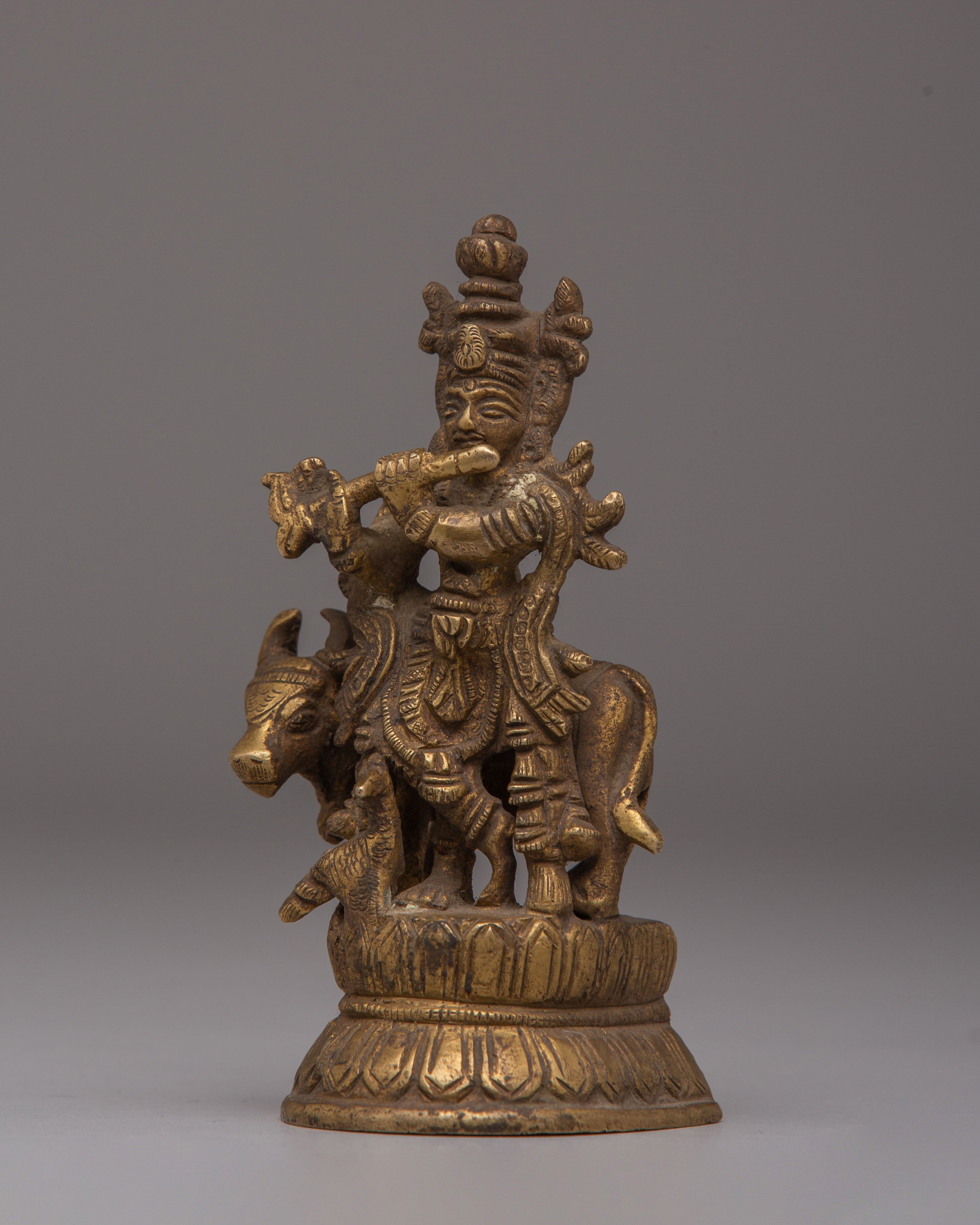 Brass Statue of Krishna | Symbol of Divine Love