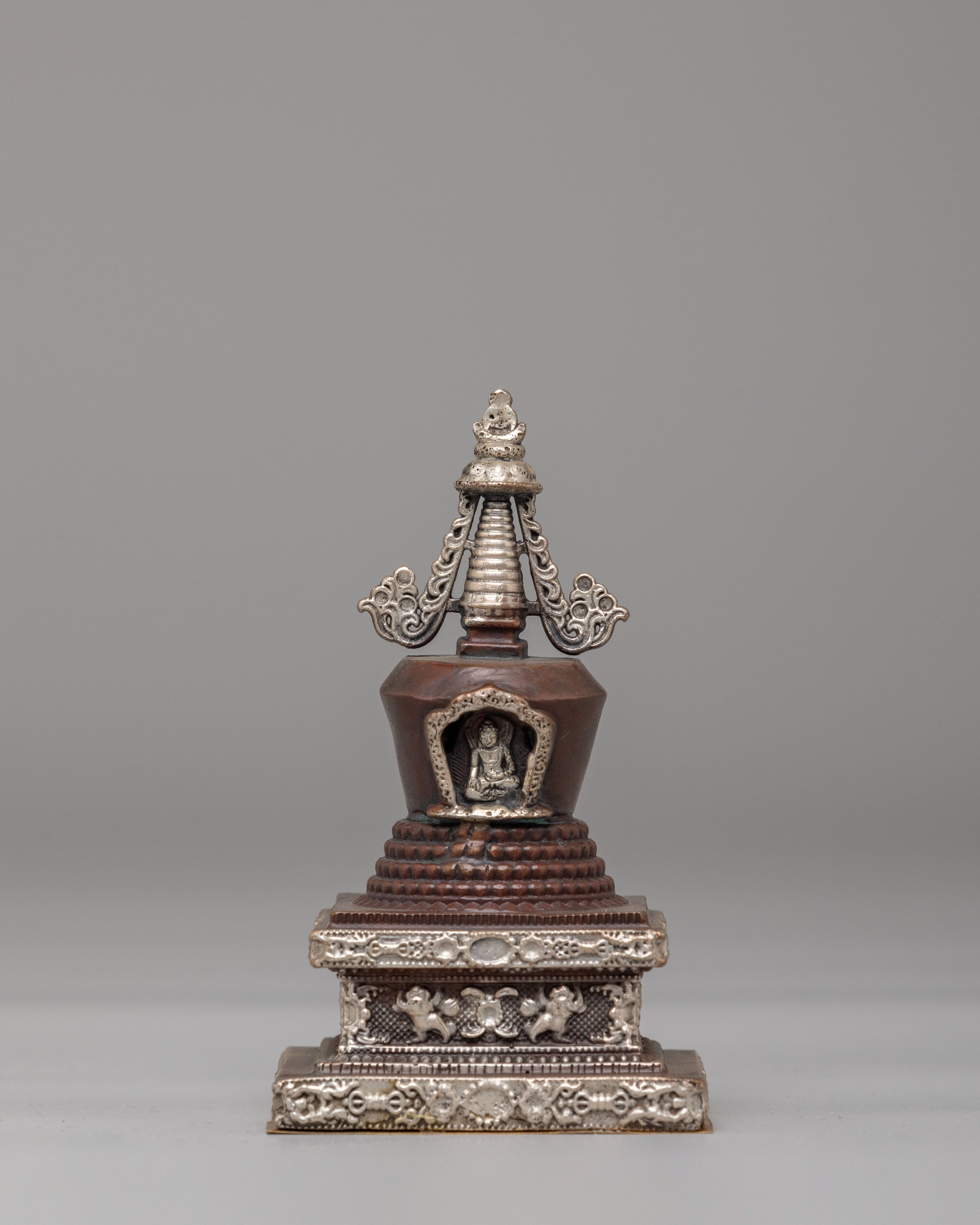 Tibetan Eight Great Stupa Set | Sacred Spiritual Decor for Meditation & Rituals
