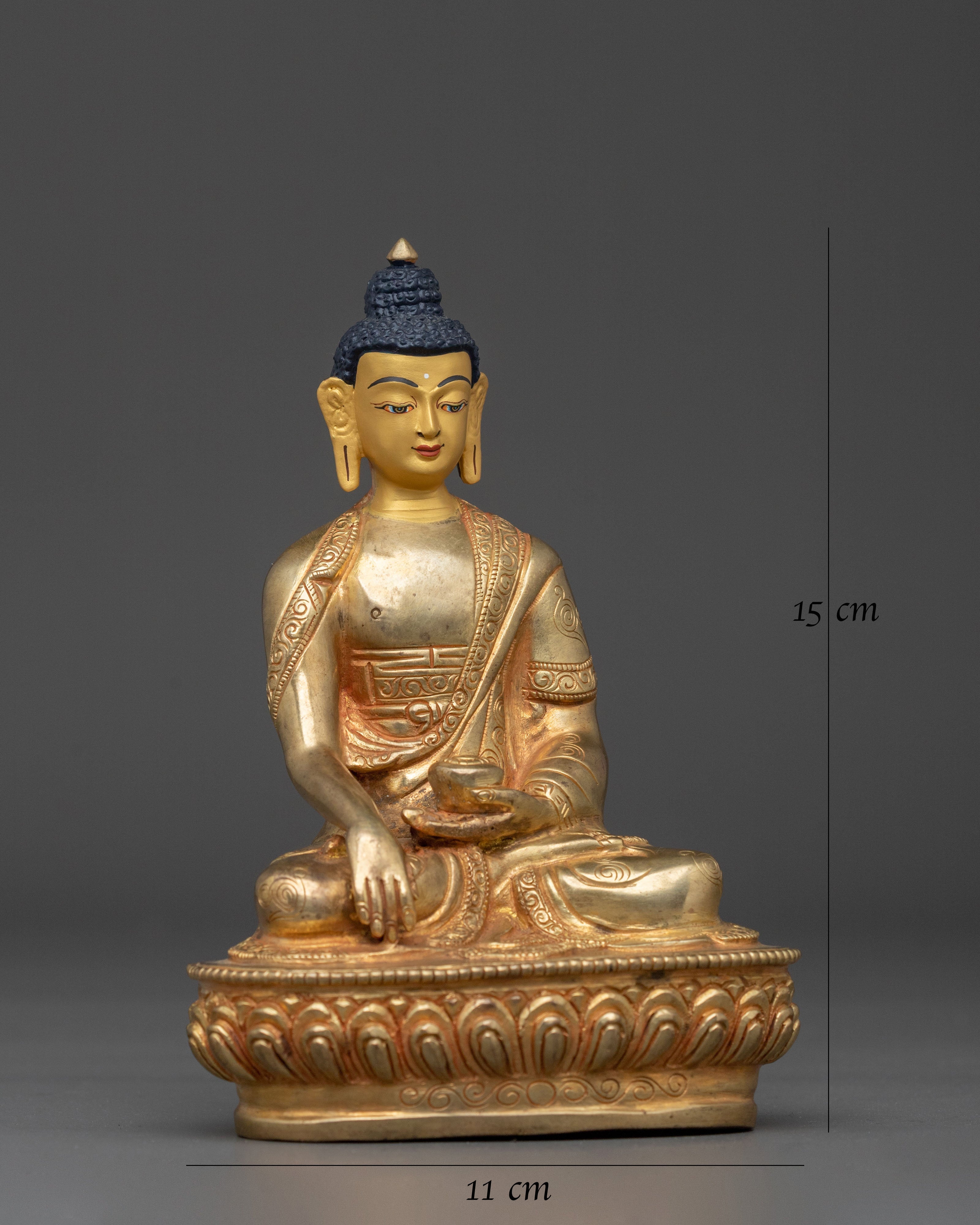 Traditional Handmade Shakyamuni Buddha Sculpture | Spiritual Home Decor