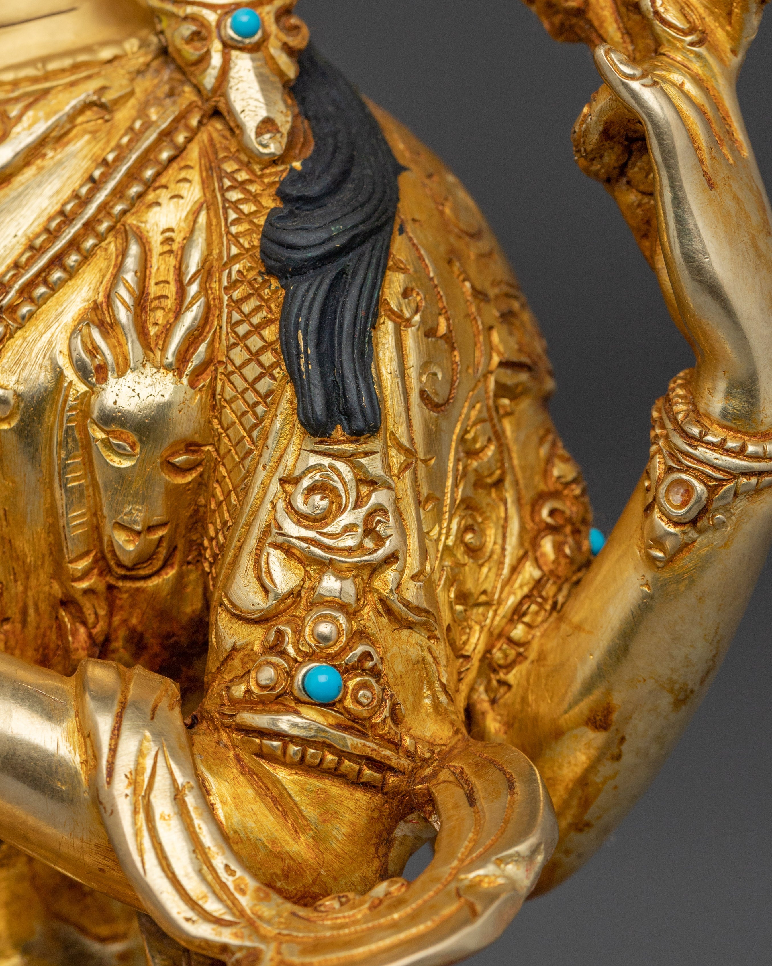 Handmade Buddha Artwork of Chenrezig | Protector and Healer in Tibetan Buddhism