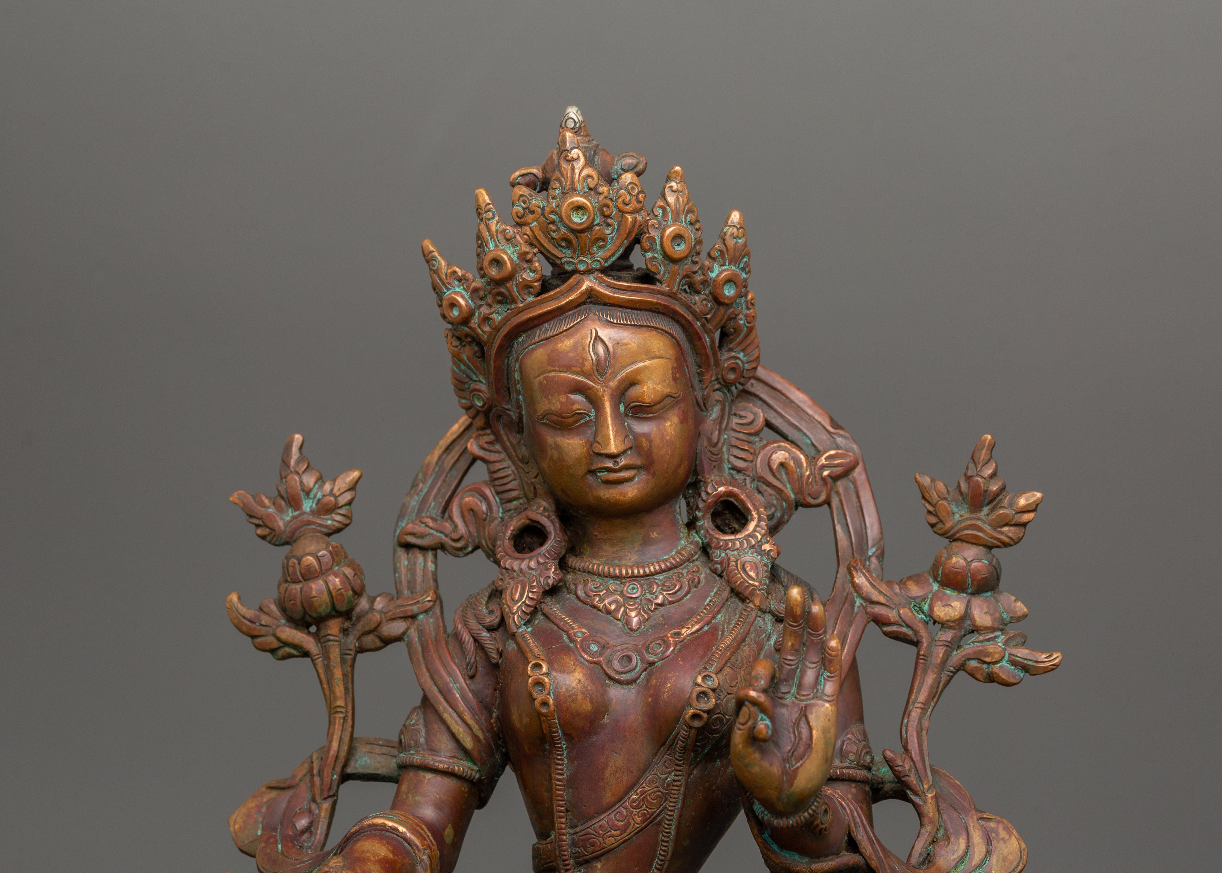 White Tara Statue for Shrine | Longevity and Compassion Art