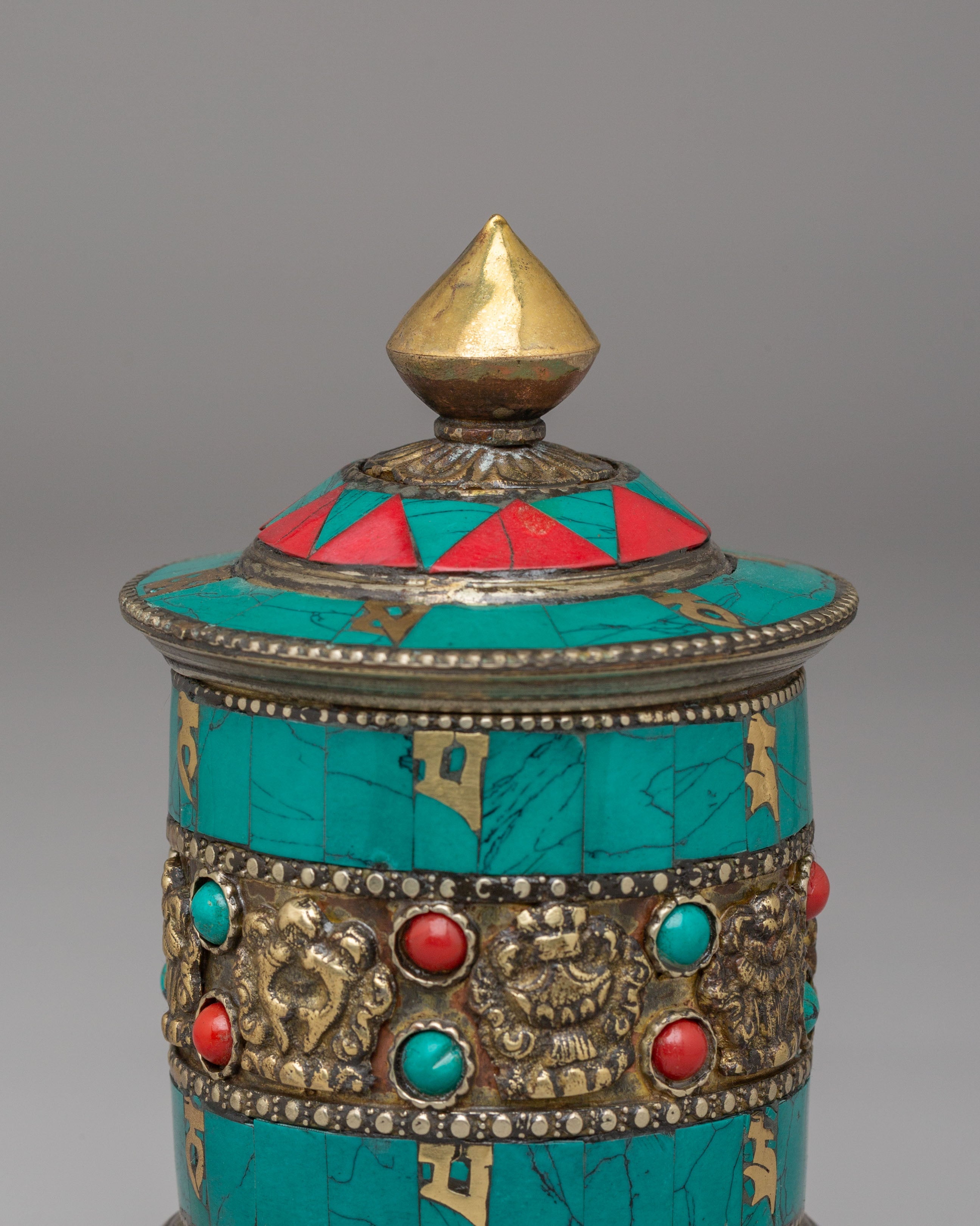 Mantra-Chanting Prayer Wheel | A Sacred Tool for Meditation