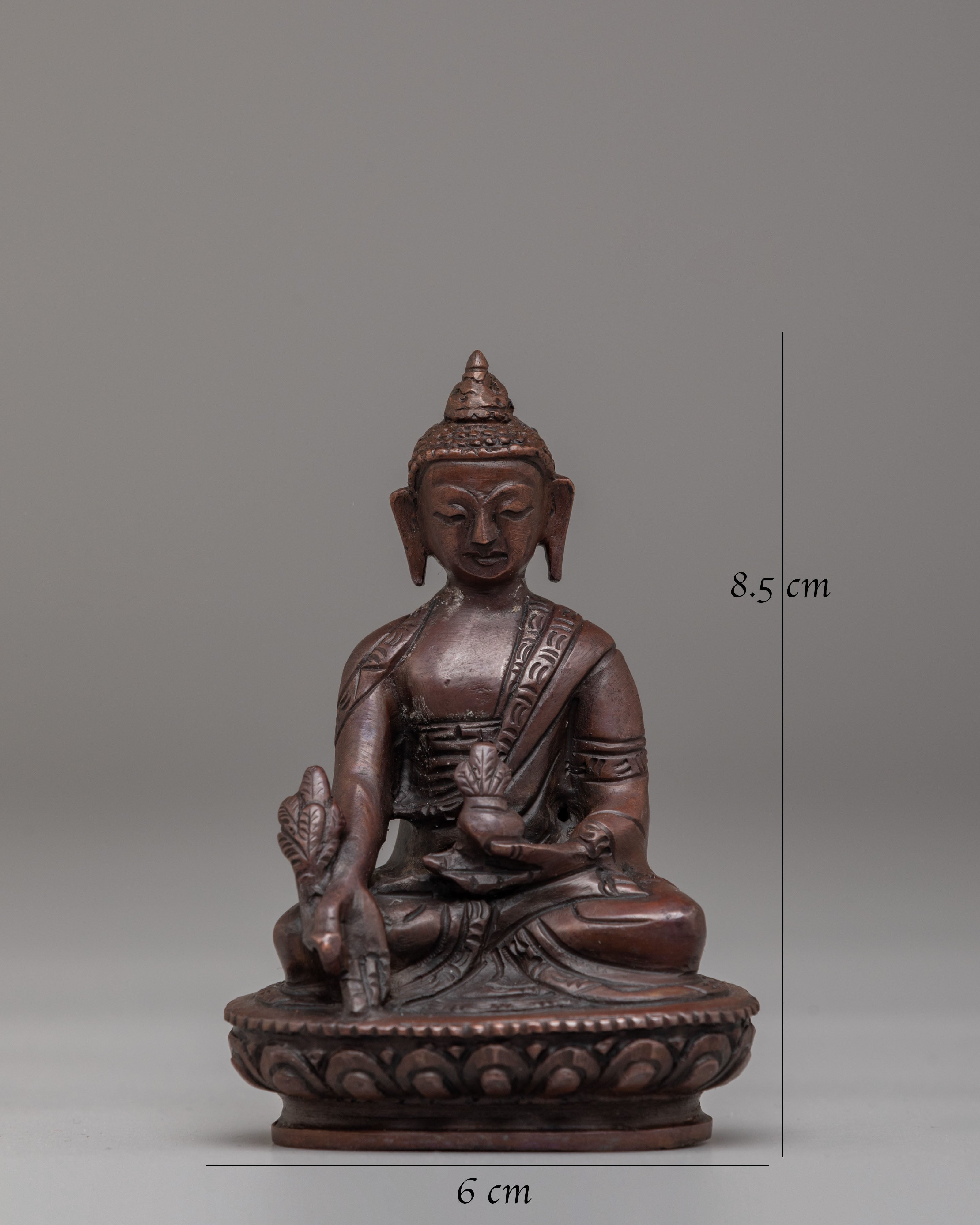 Handcrafted Medicine Buddha Buddhist Statue | Tibetan Healing Deity Sculpture