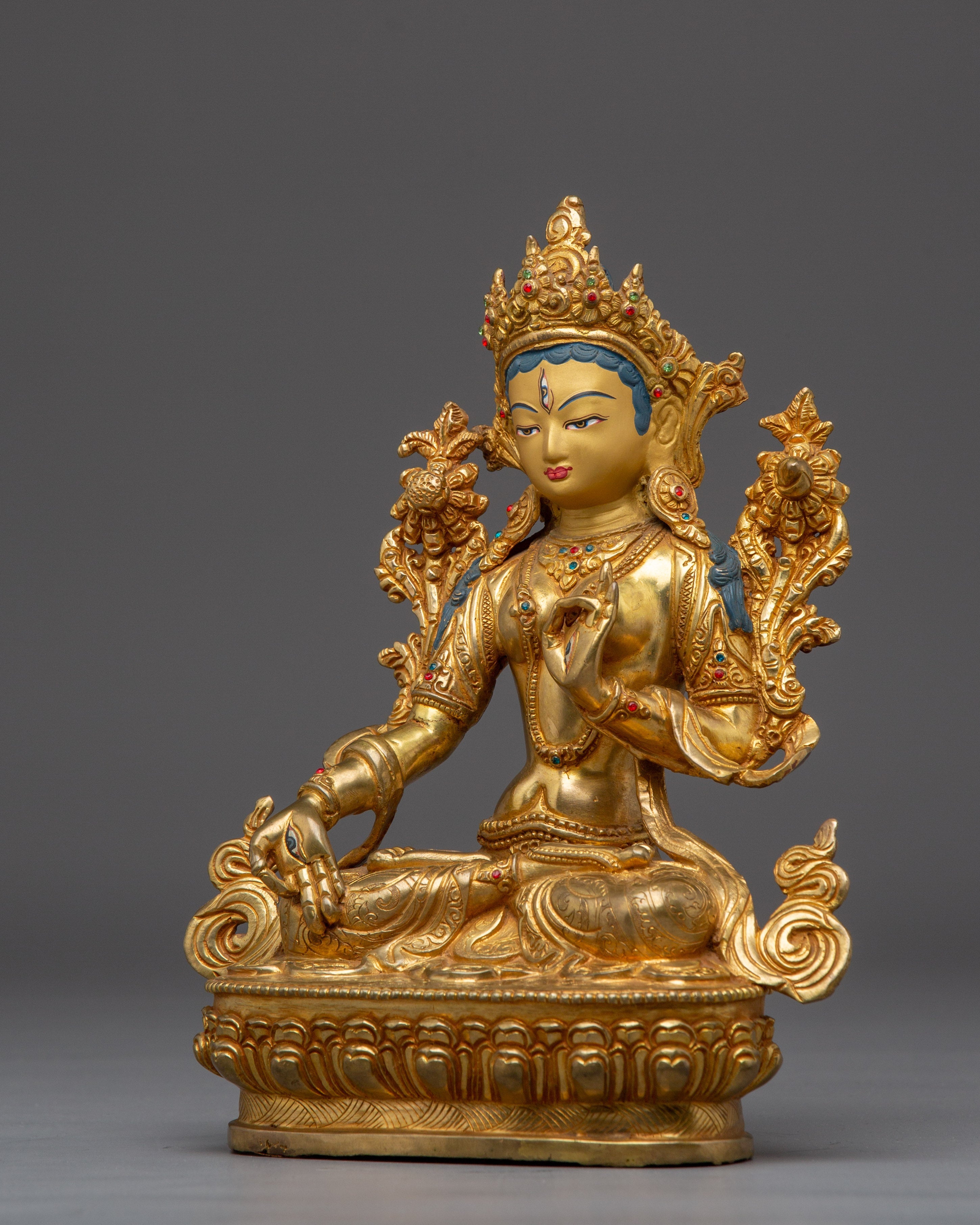 Goddess of Protection White Tara Artwork | Feminine Energy and Healing