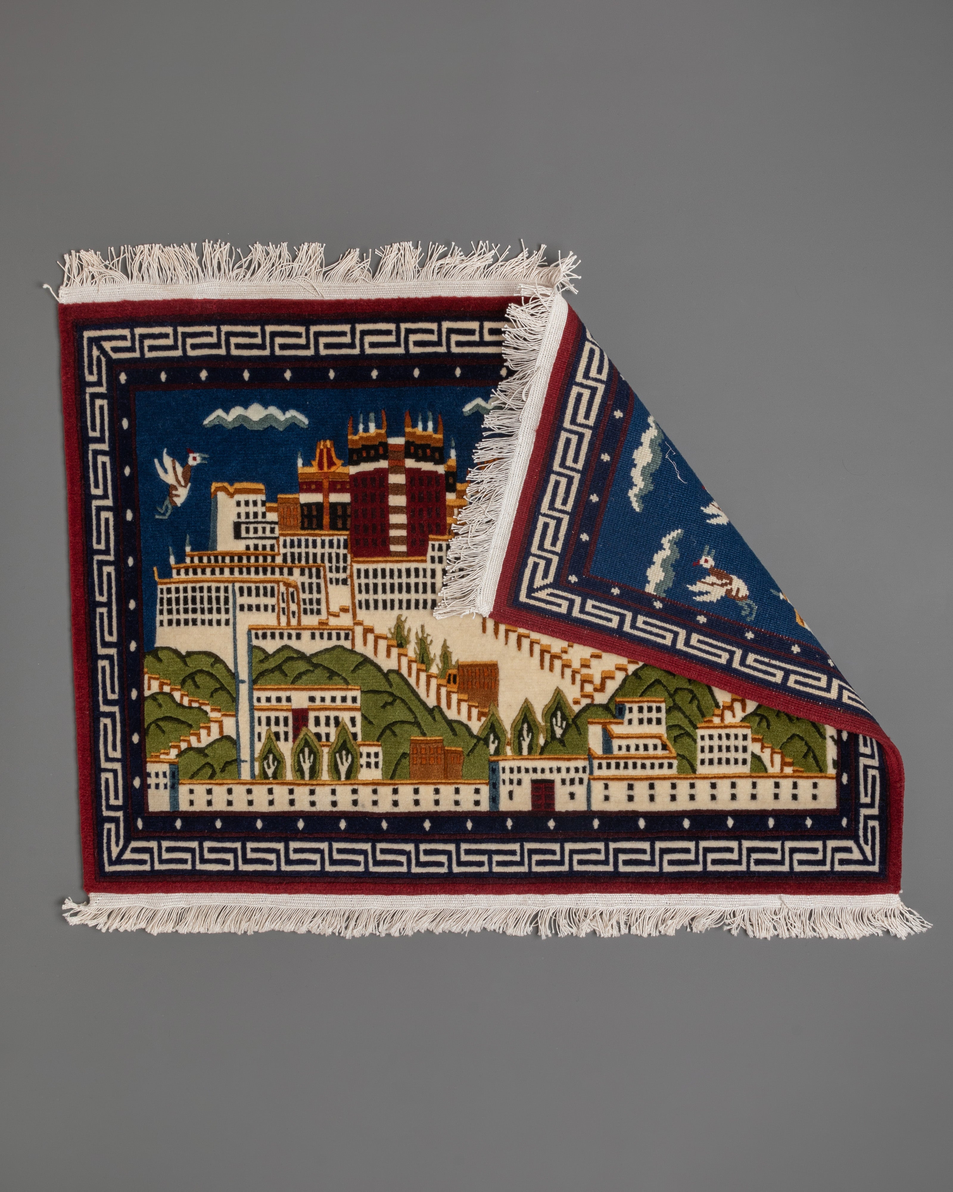 Potala Palace Woven Rug | Tibetan Rug For Home Decor