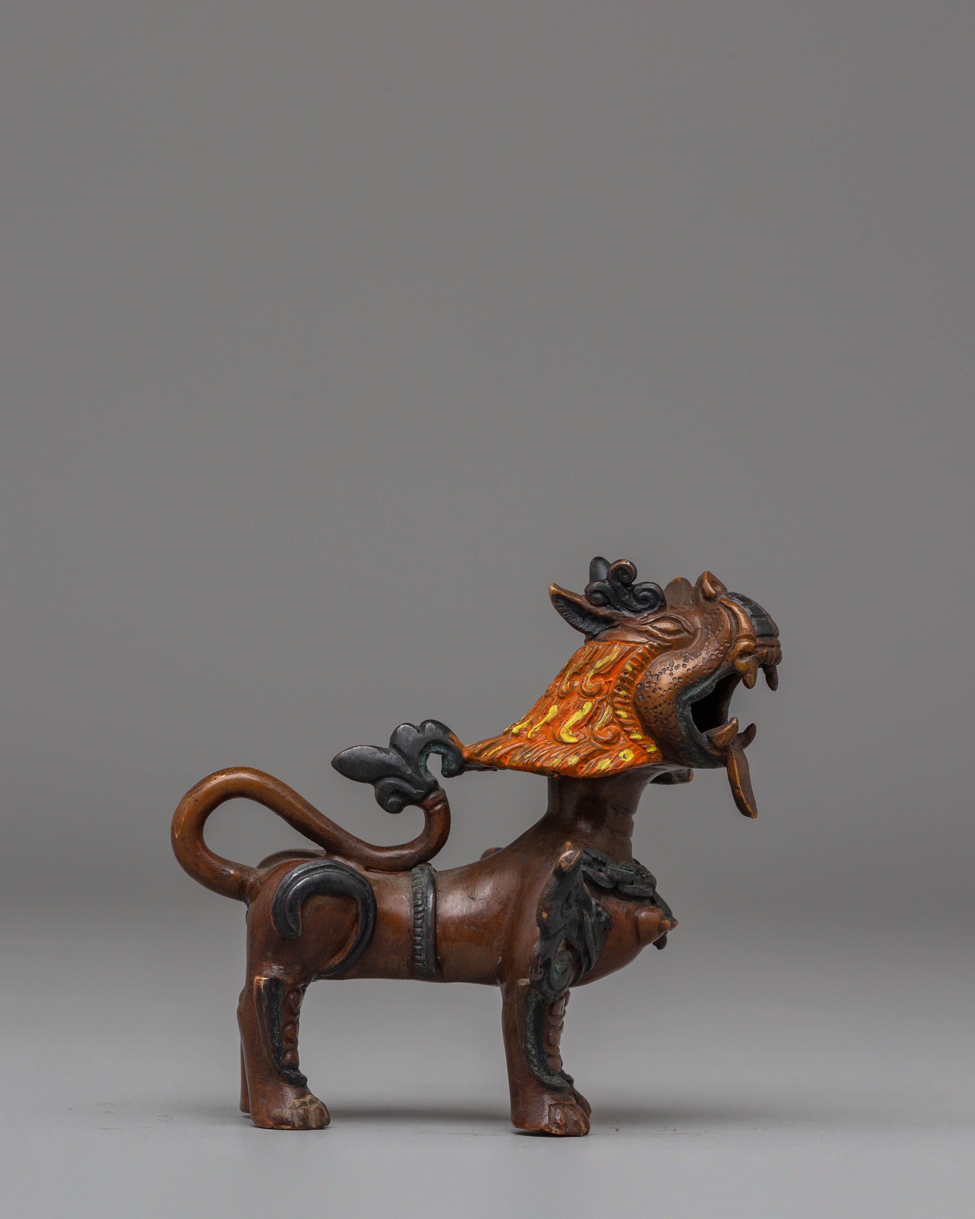 Handmade Guardian Lion Sculpture Set | Himalayan Protective Decor