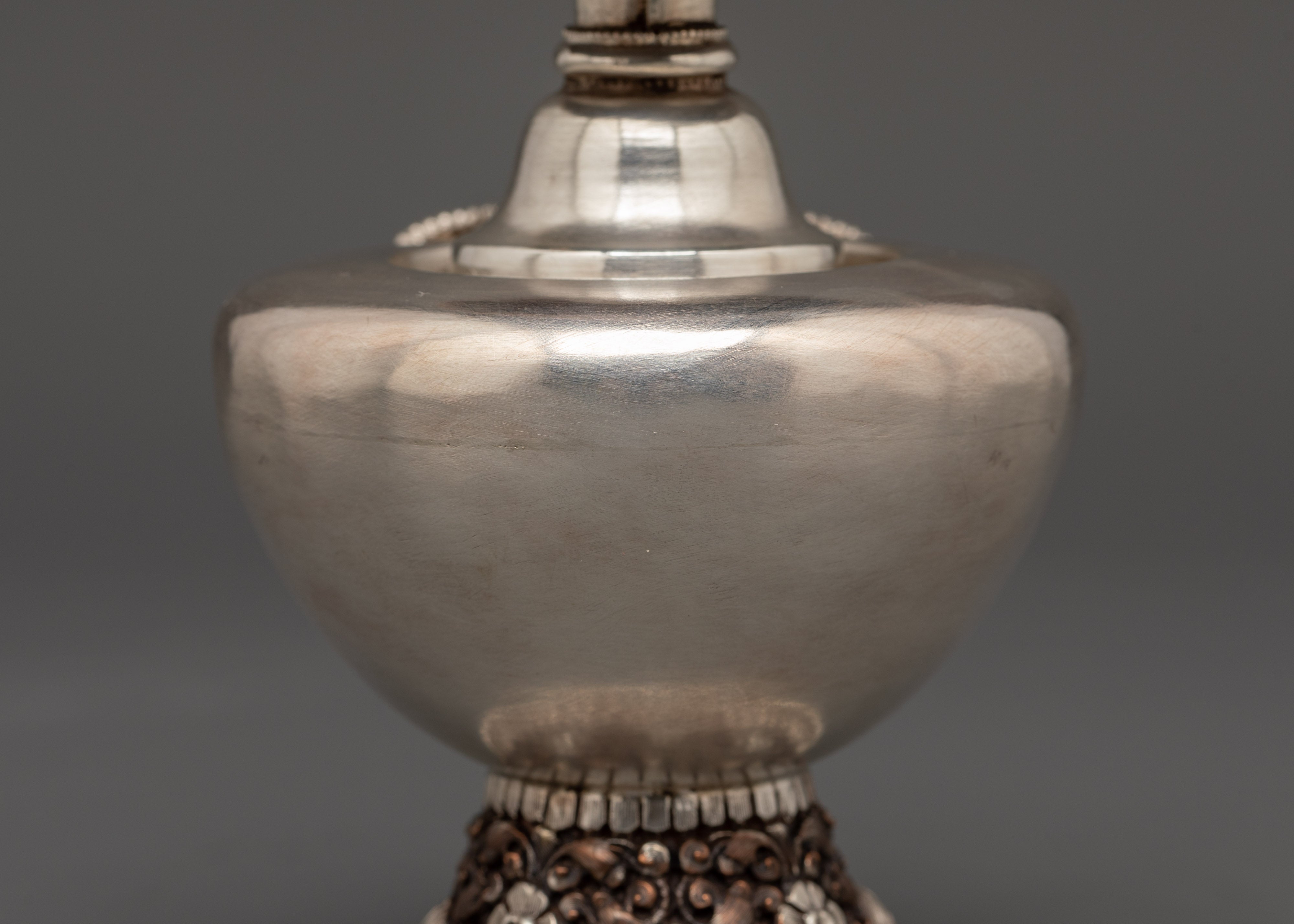 Oxidized Copper Water Vase Bhumba set |  Sacred Temple Decor