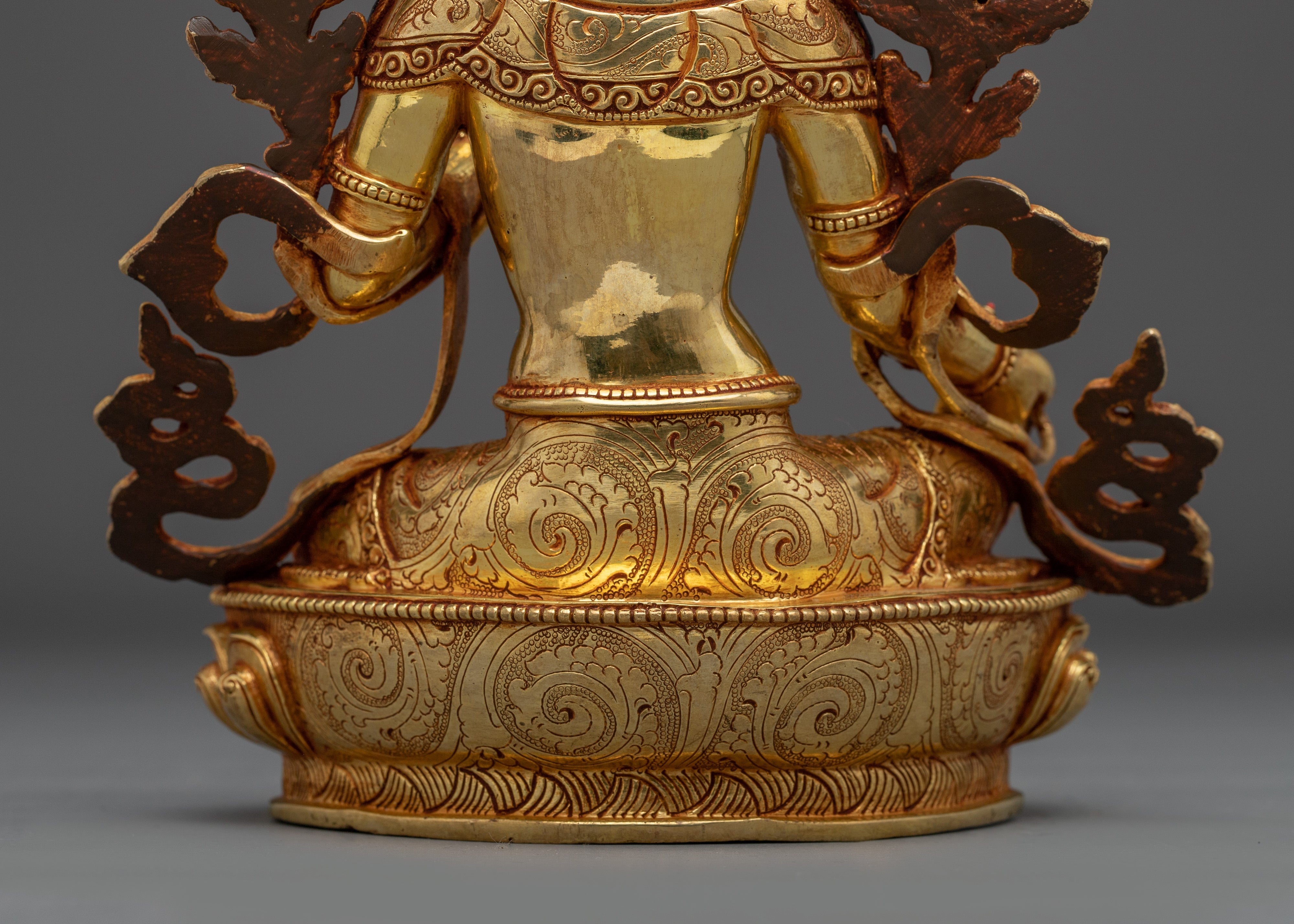 Female Buddha Sculpture of Green Tara | Peaceful Tara