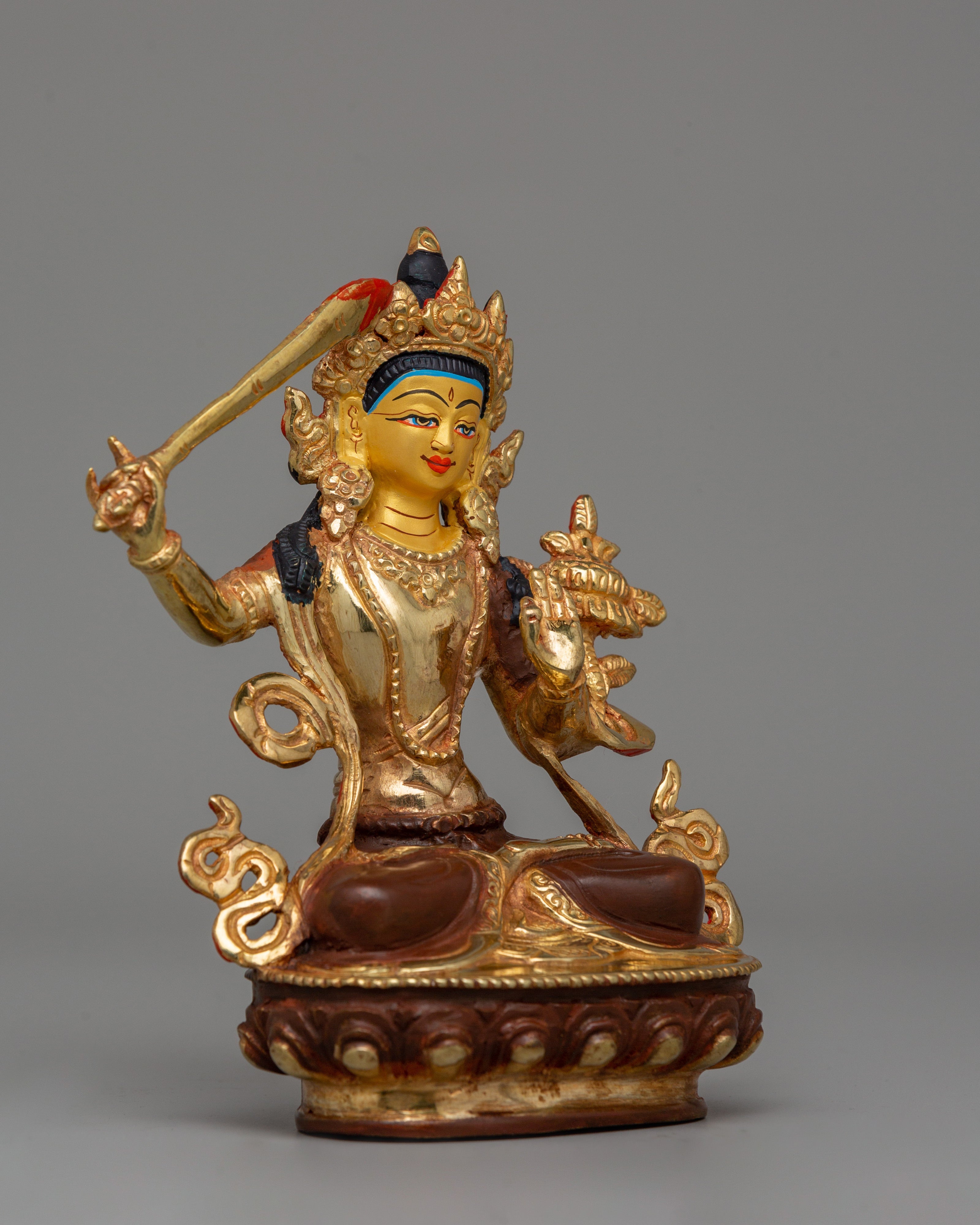 Handcrafted Manjushri Statue | The Bodhisattva of Wisdom