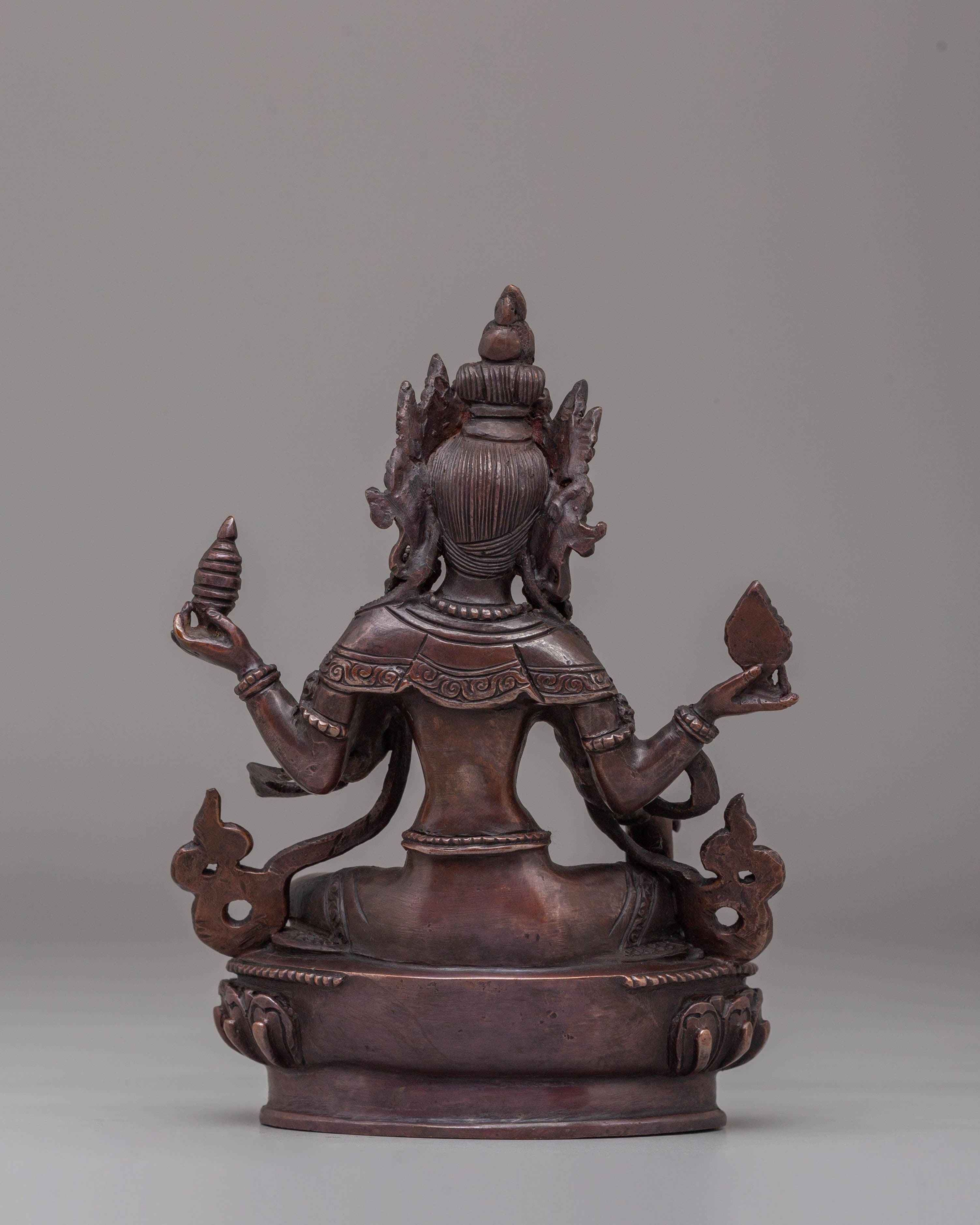 Handmade Wealth Deity Laxmi Statue | Hindu Goddess of Prosperity and Abundance