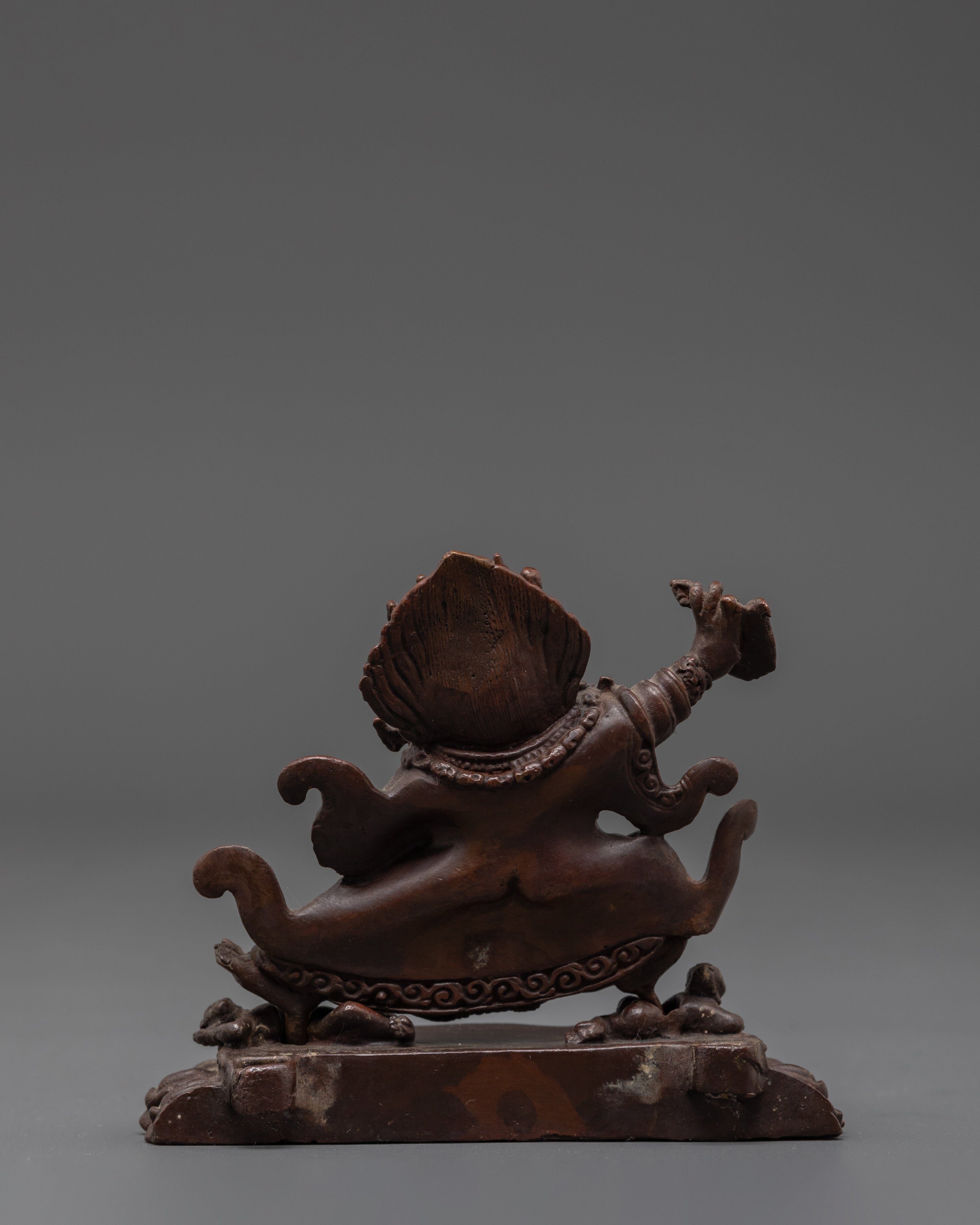 Tibetan Mahakala Bernakchen Protector Deity Statue | Guardian Deity Sculpture