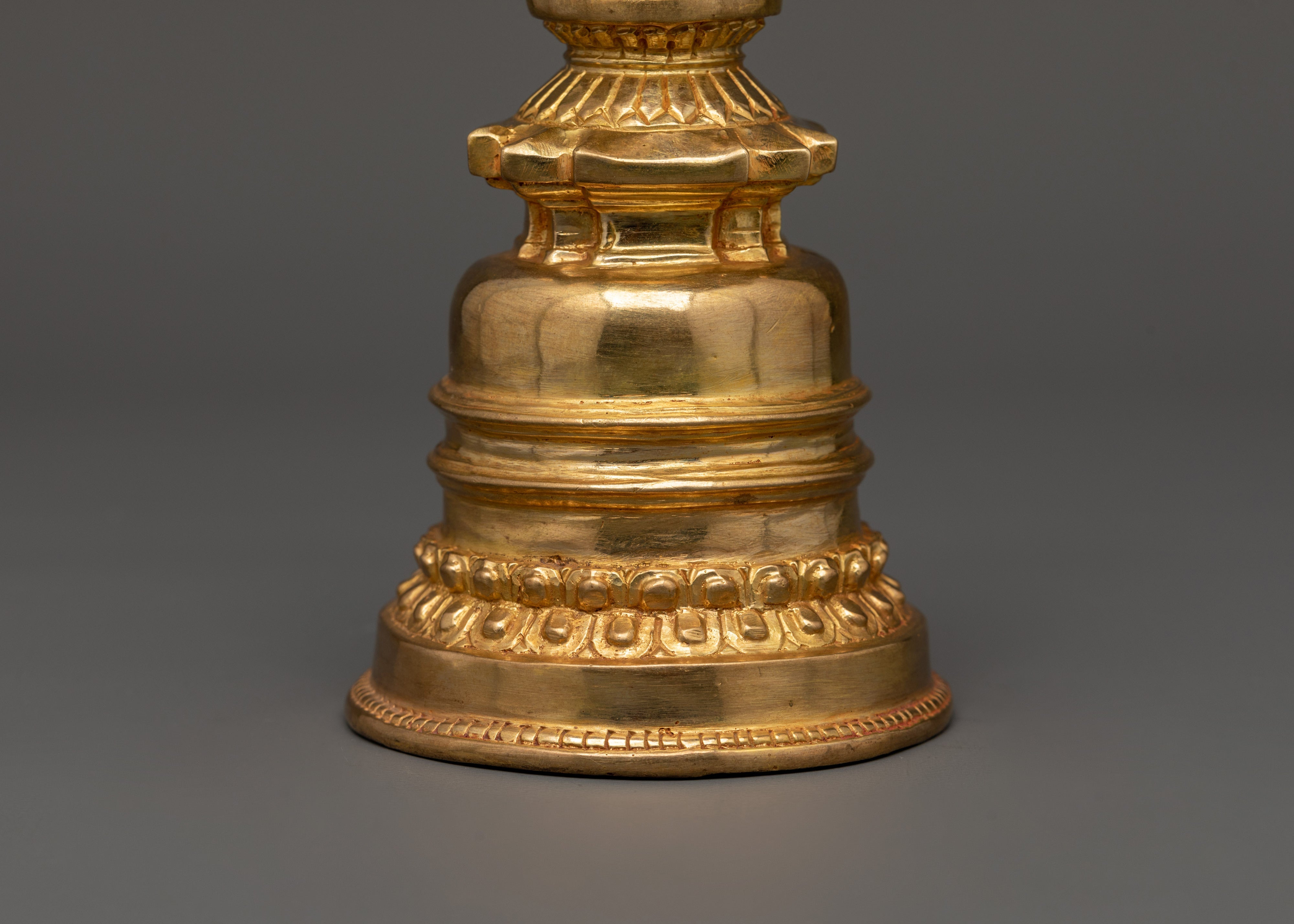 Gold Plated Buddhist Decor | Sacred Buddhist Sculpture