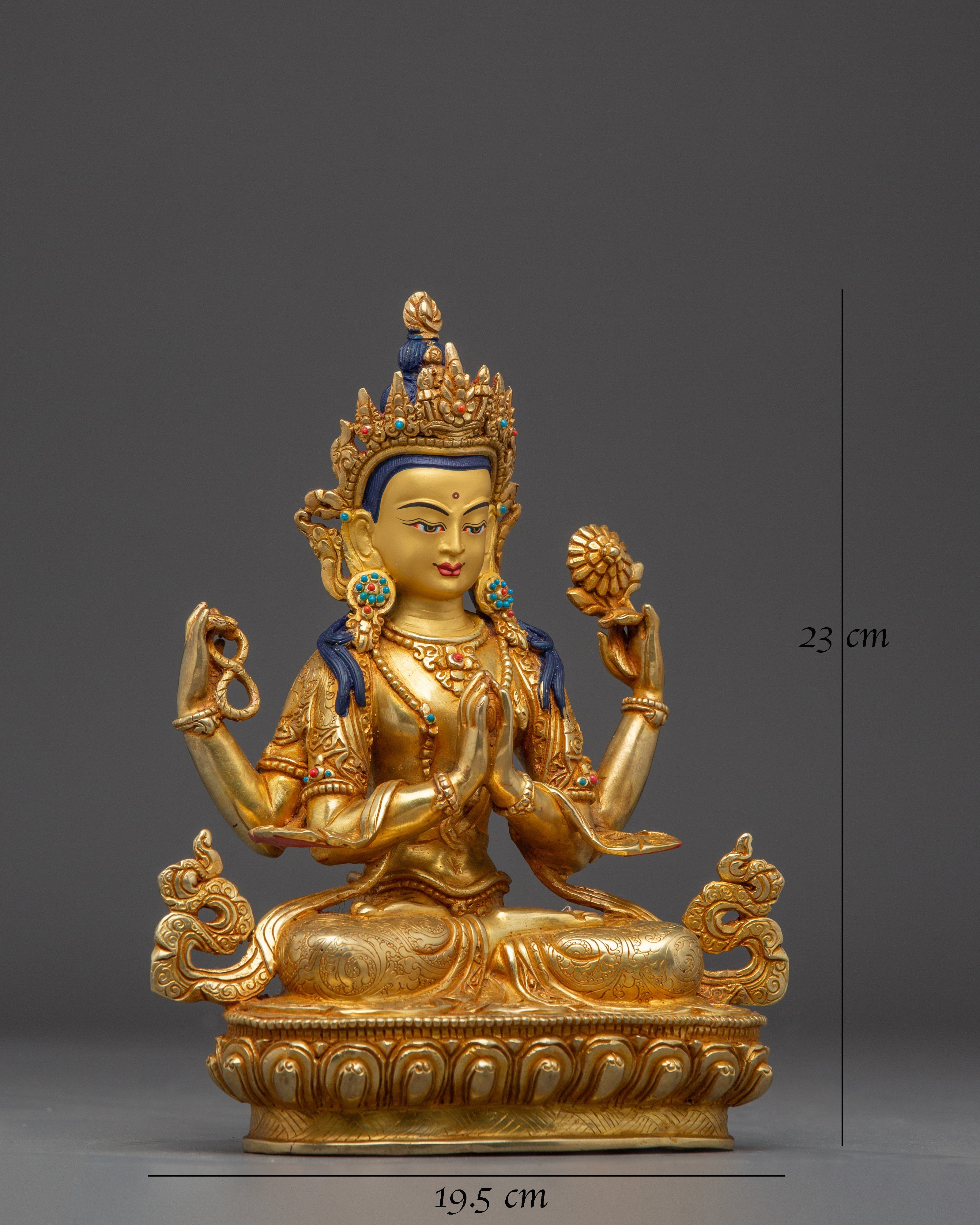 Avalokiteshvara Copper Statue