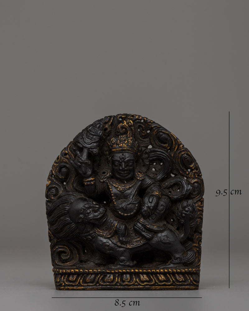 White Dzambha Statue | Hand-Carved Rosewood Spiritual Artwork