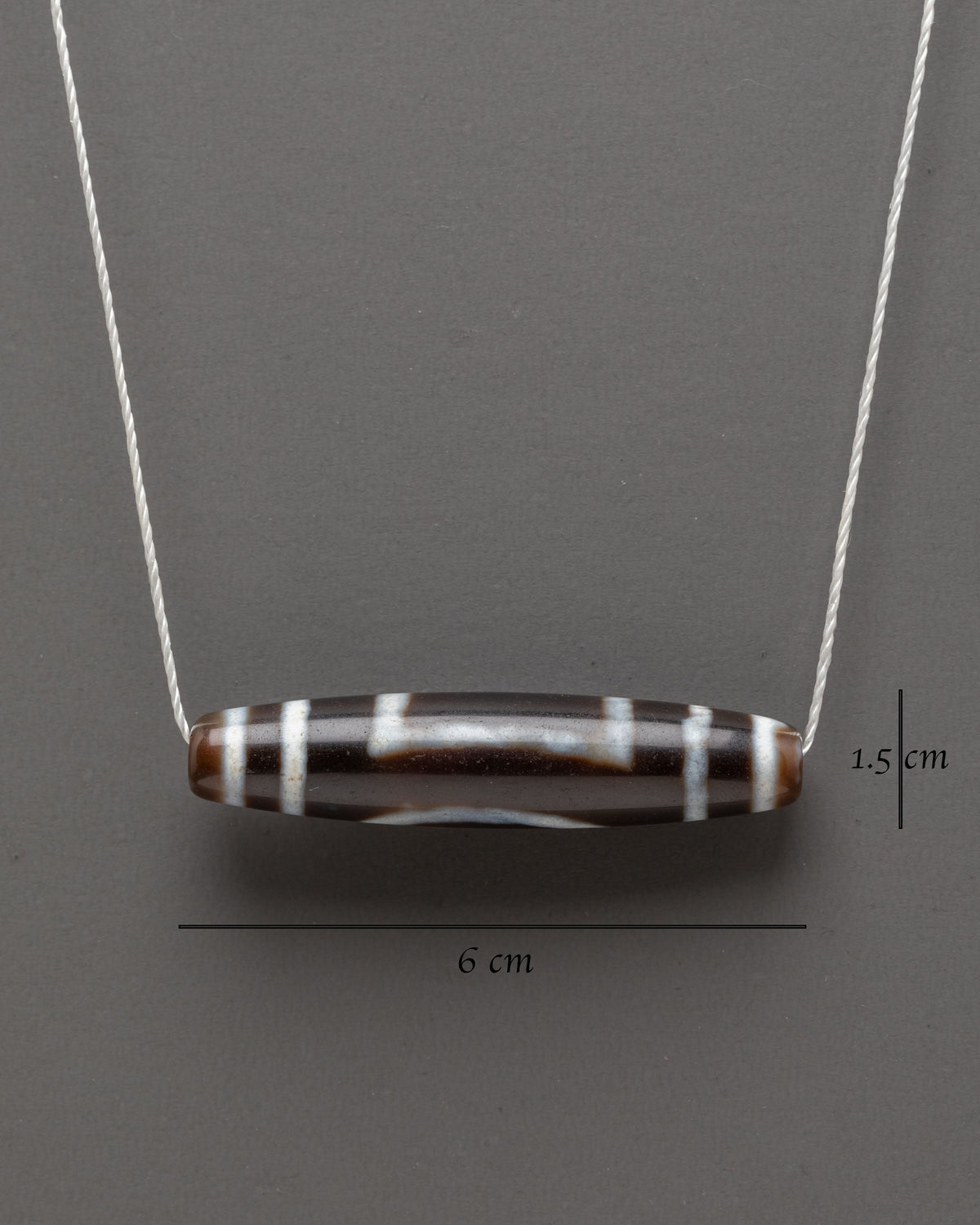 Traditional Tibetan Dzi Bead Locket | Himalayan Agate Pendant
