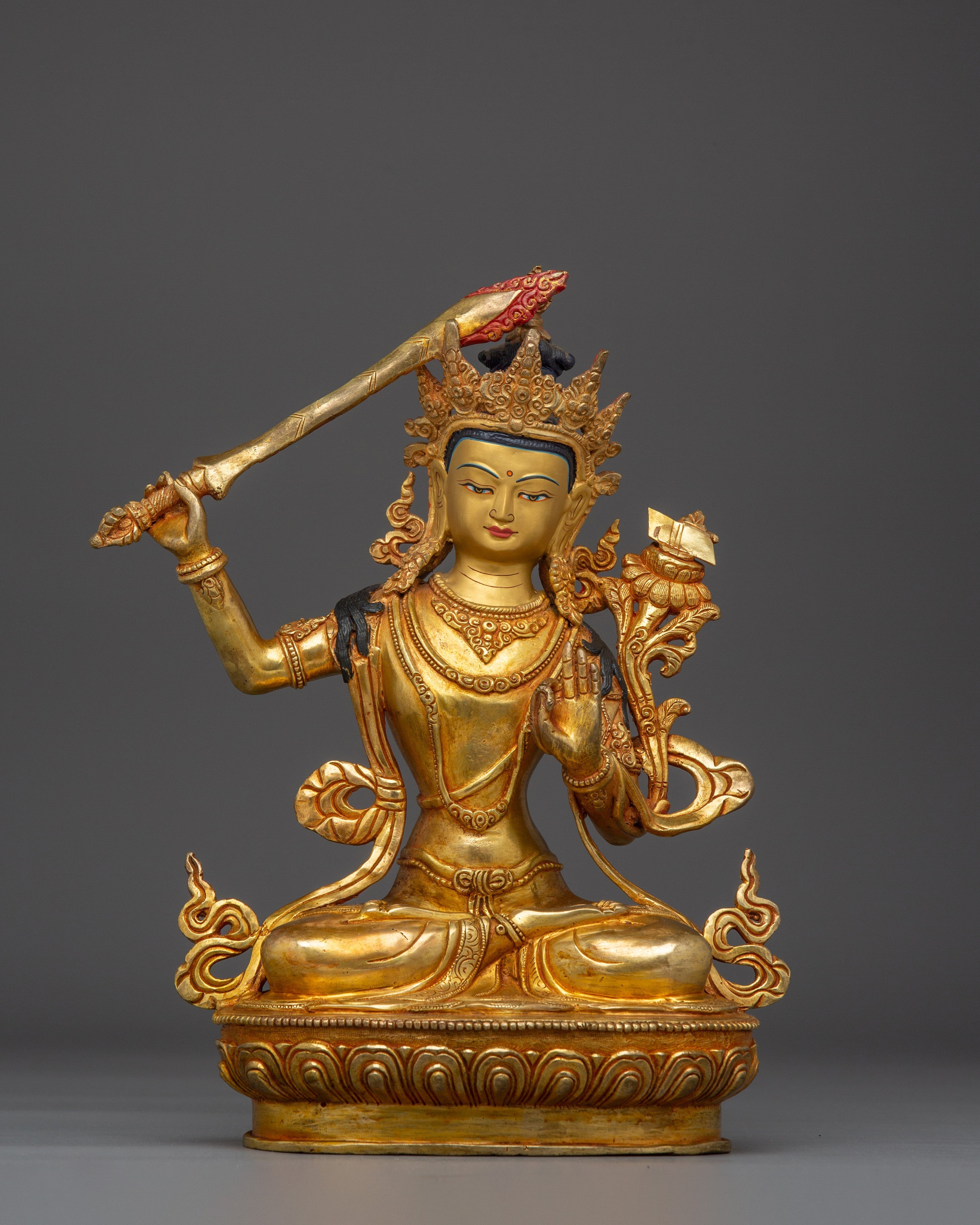 Manjushri statue Buddha of Wisdom and Knowledge