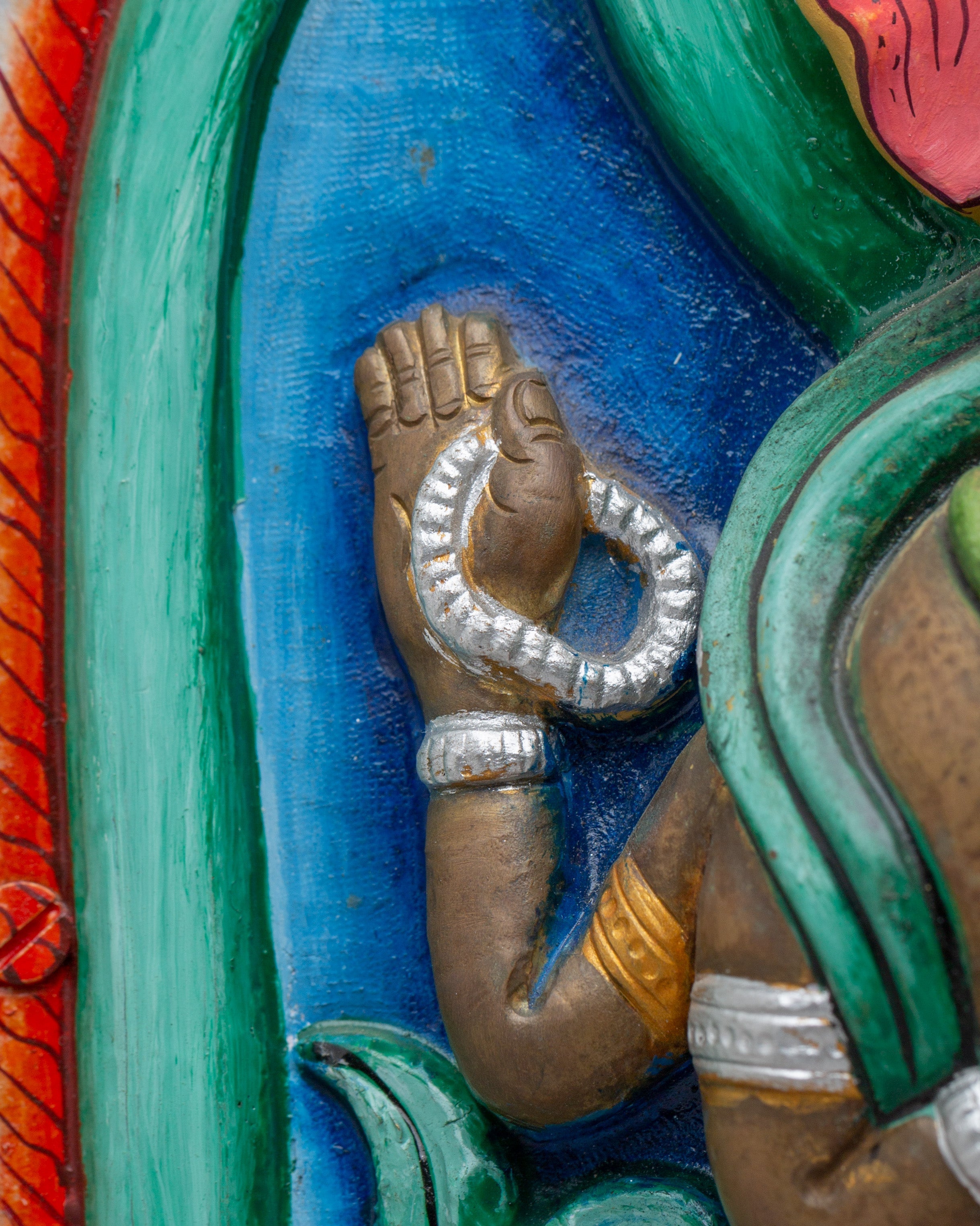 Handmade Ganesh Home Decor Statue | Hindu Elephant God Sculpture