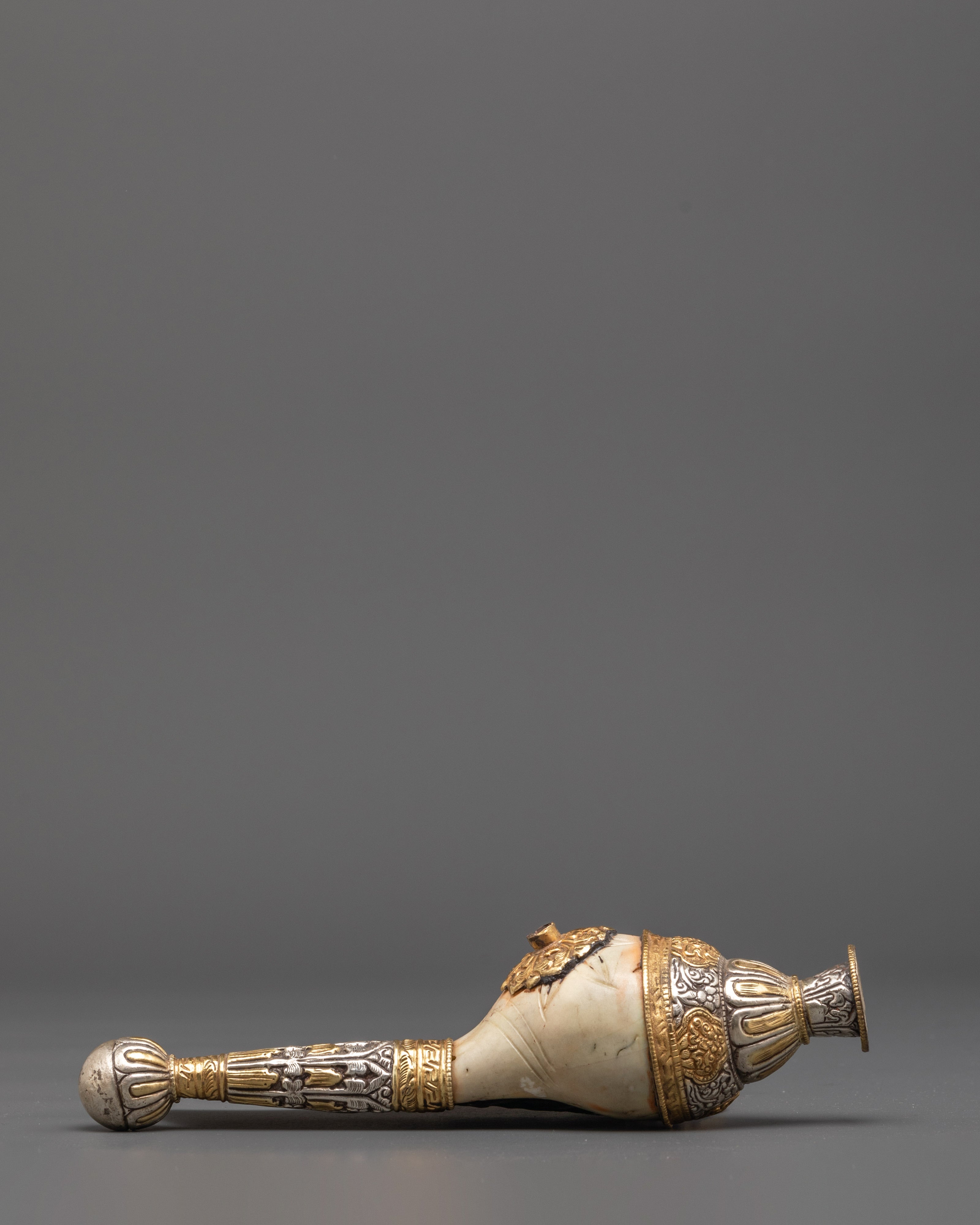 Handmade Buddhist Ritual Conch | Symbol of Protection and Power