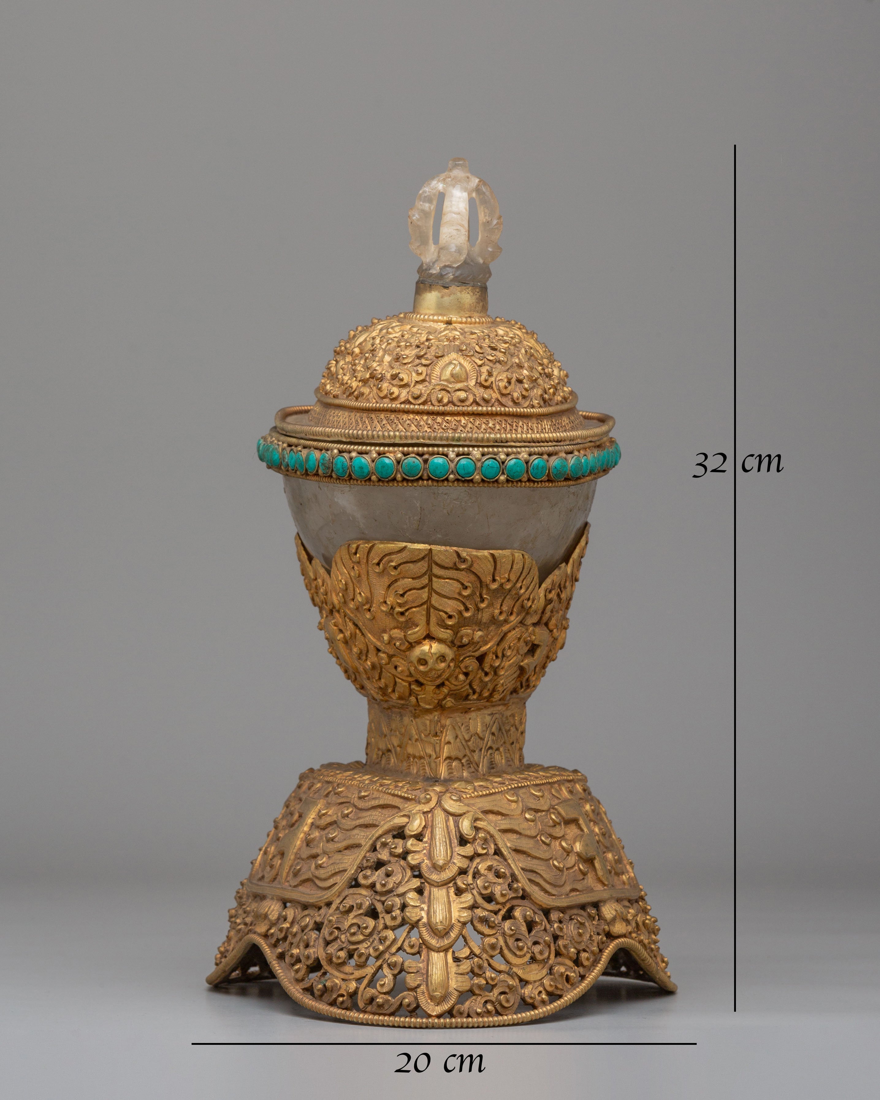 Handcrafted Buddhist Kapala | Sacred Offering Vessel