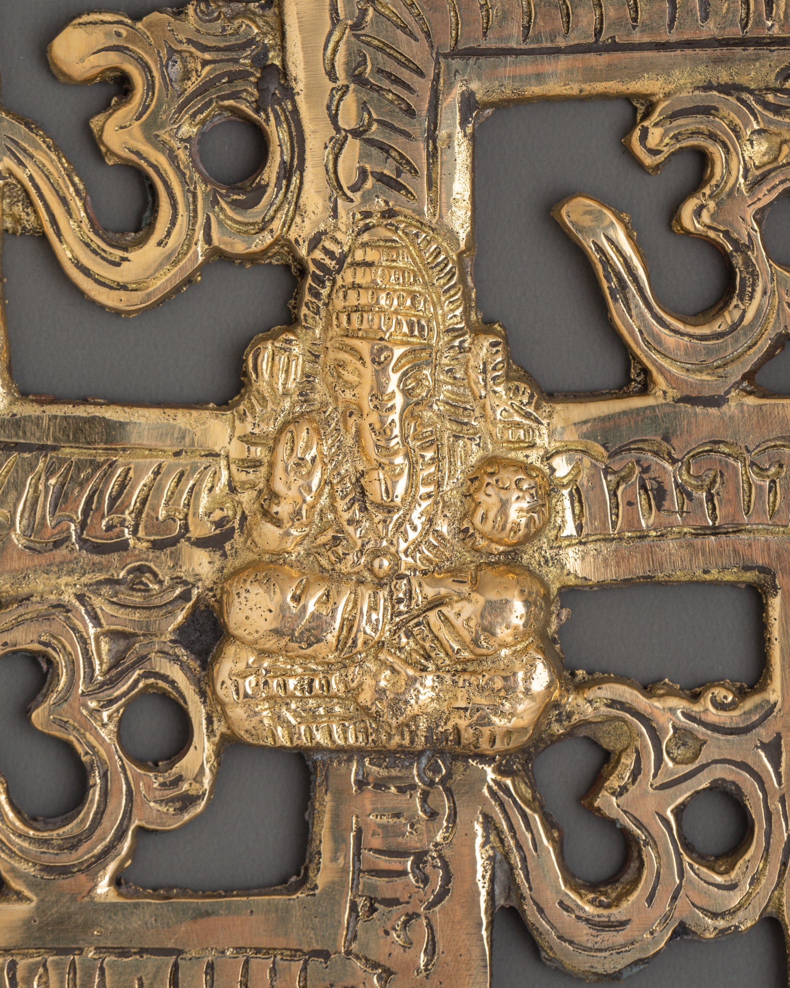 Ganesh Om Swastik Symbol Wall Hanging | Sacred Vastu Decor
