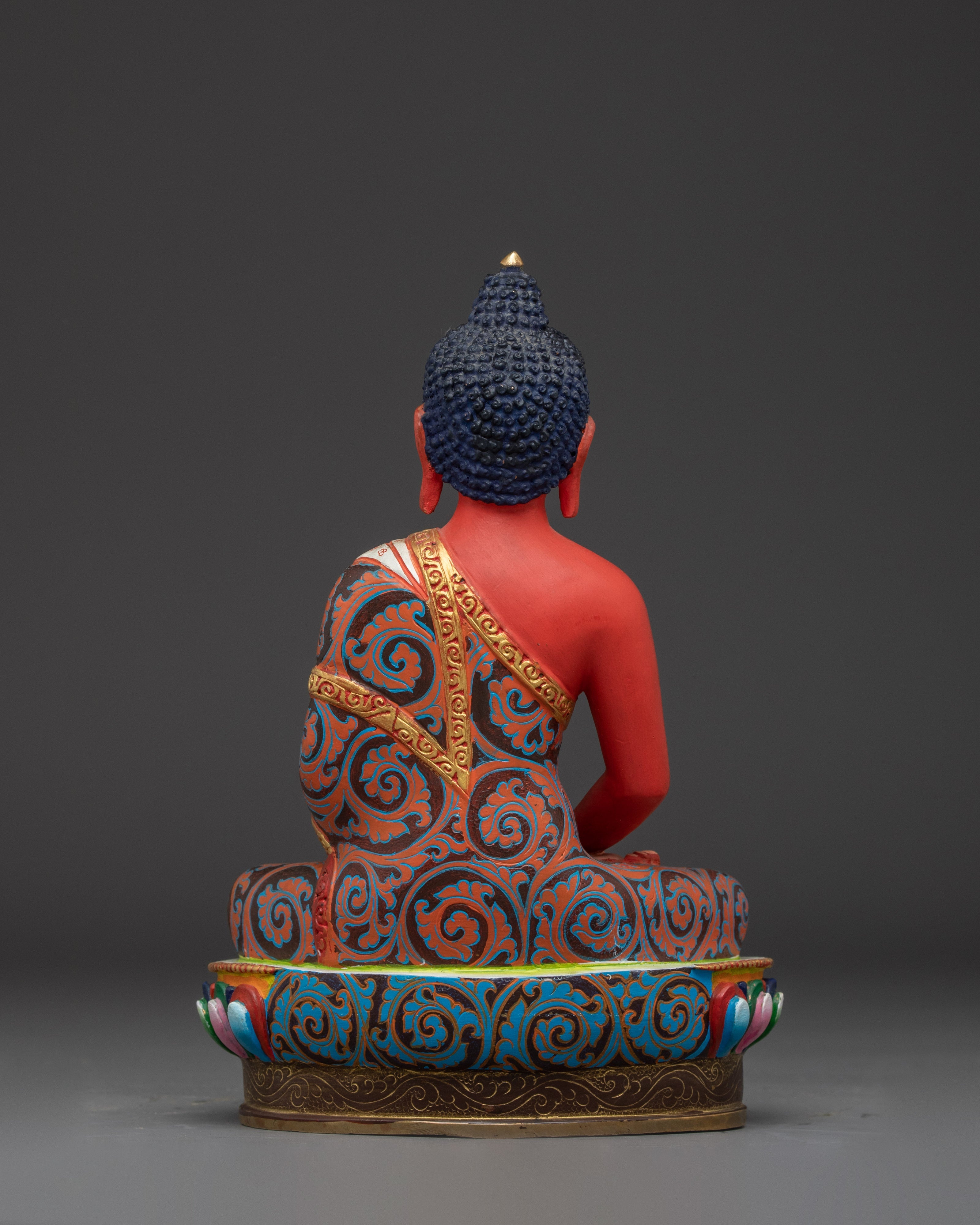 Colorful Three Buddha Statue Set | Wisdom and Peace Decor