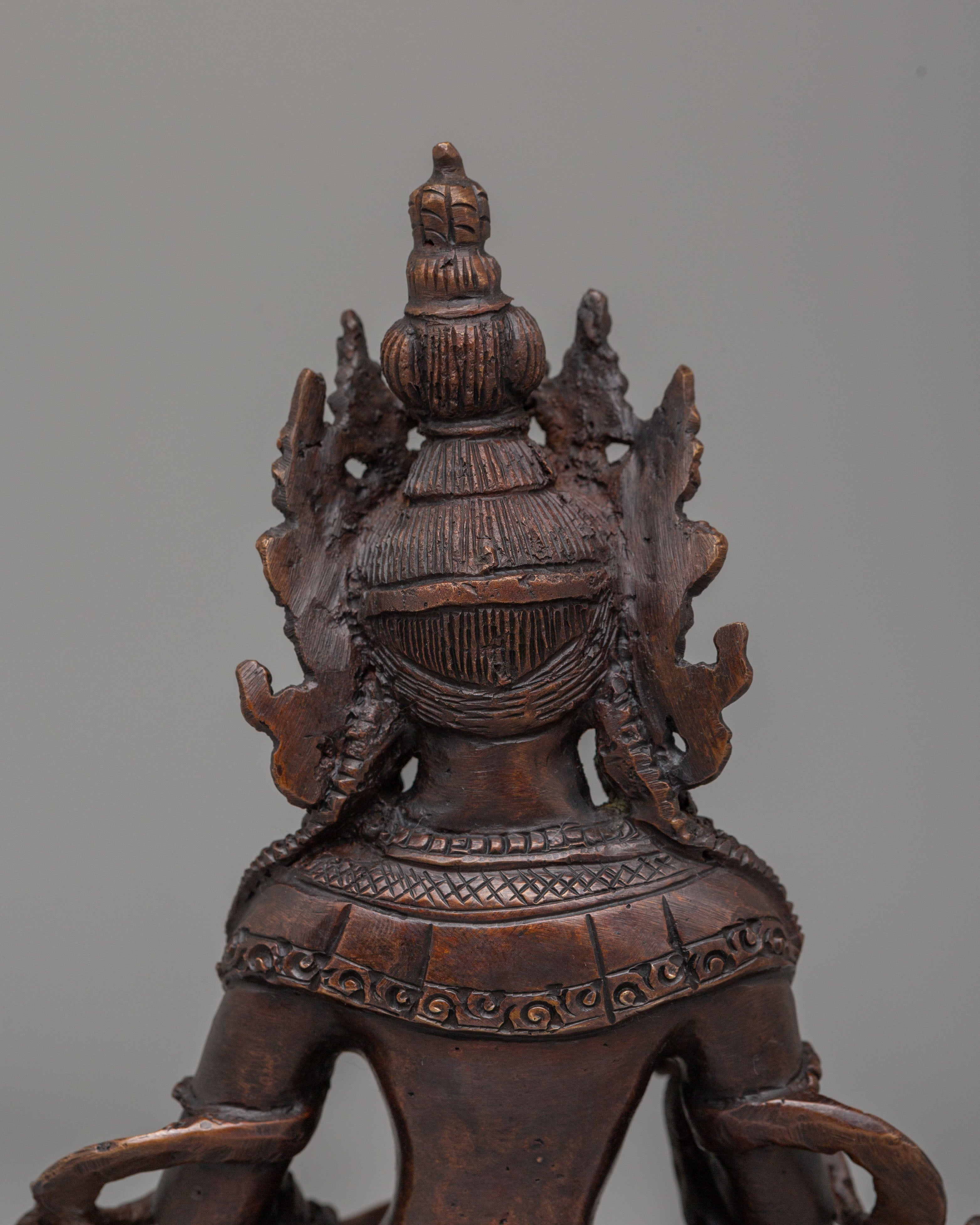 Spiritual Vajrasattva Deity Statue | Tibetan Buddhist Sculpture