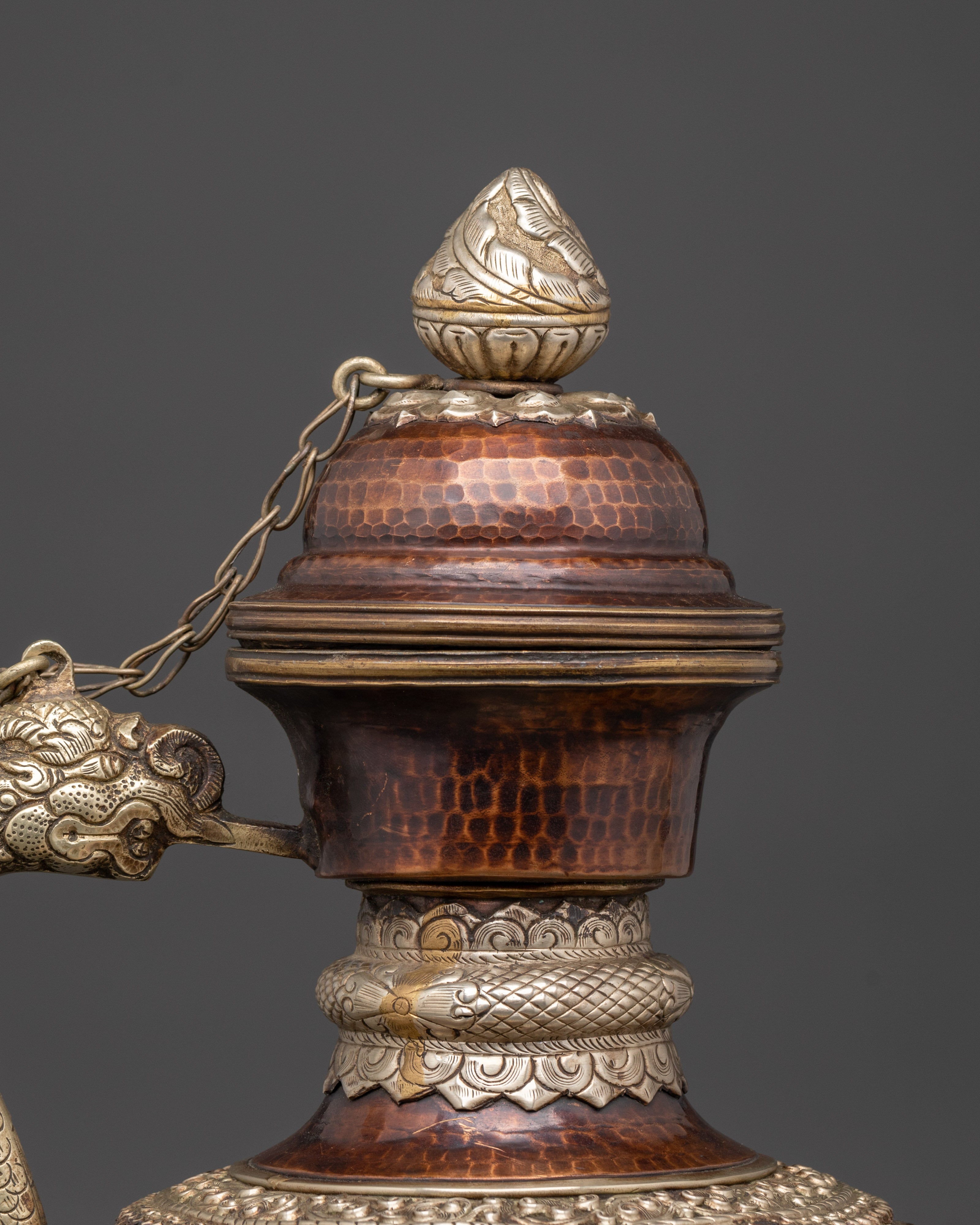 Handcrafted Copper Tea Pot | Traditional Tibetan Ritual Vessel