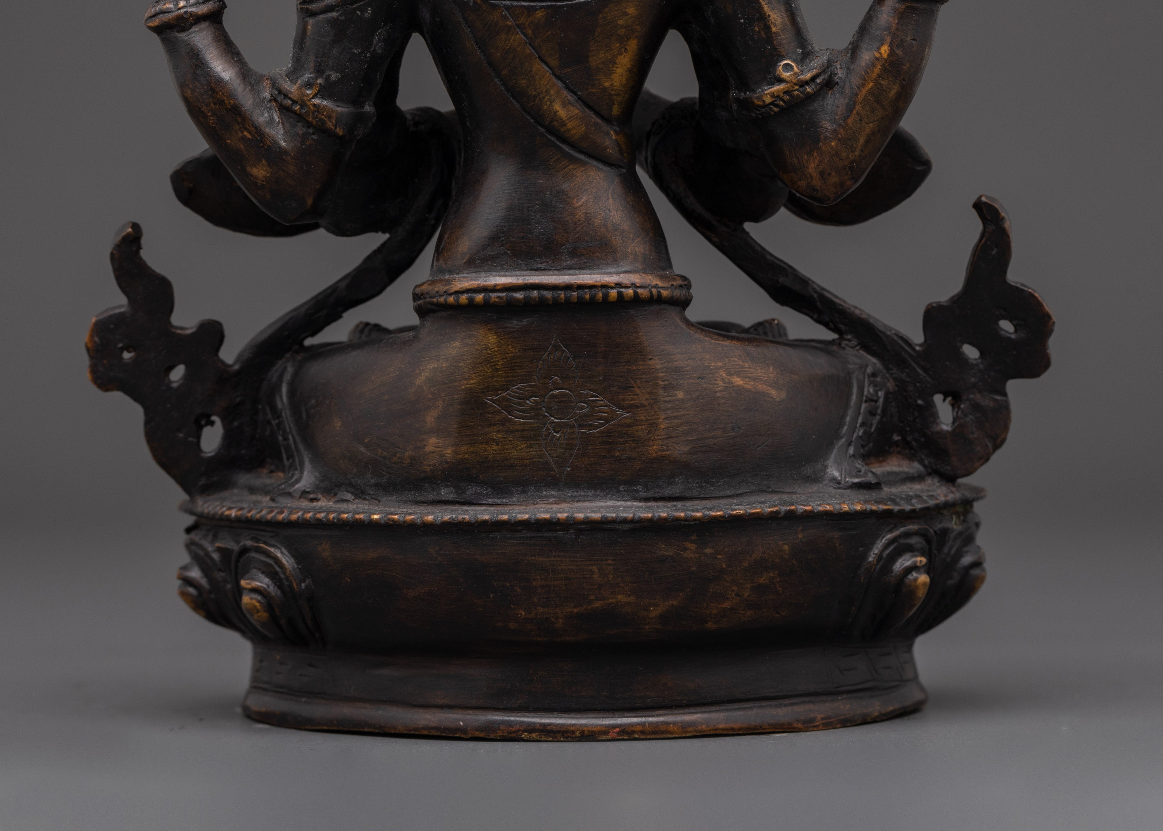 Four Armed Chenrezig Statues | Embodiment of Compassion | Home Decor