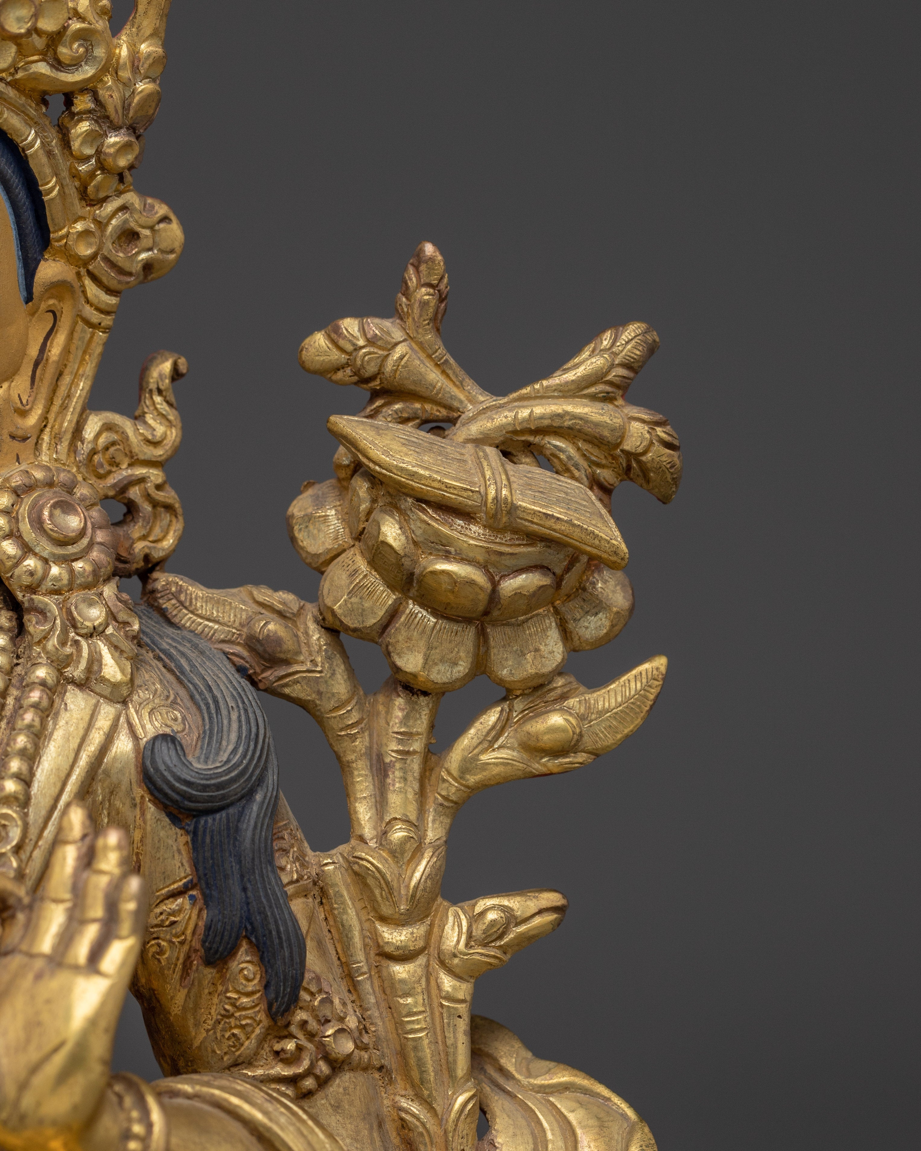 Handmade Divine Wisdom Bodhisattva Manjusrhi Statue | The Deity of Knowledge