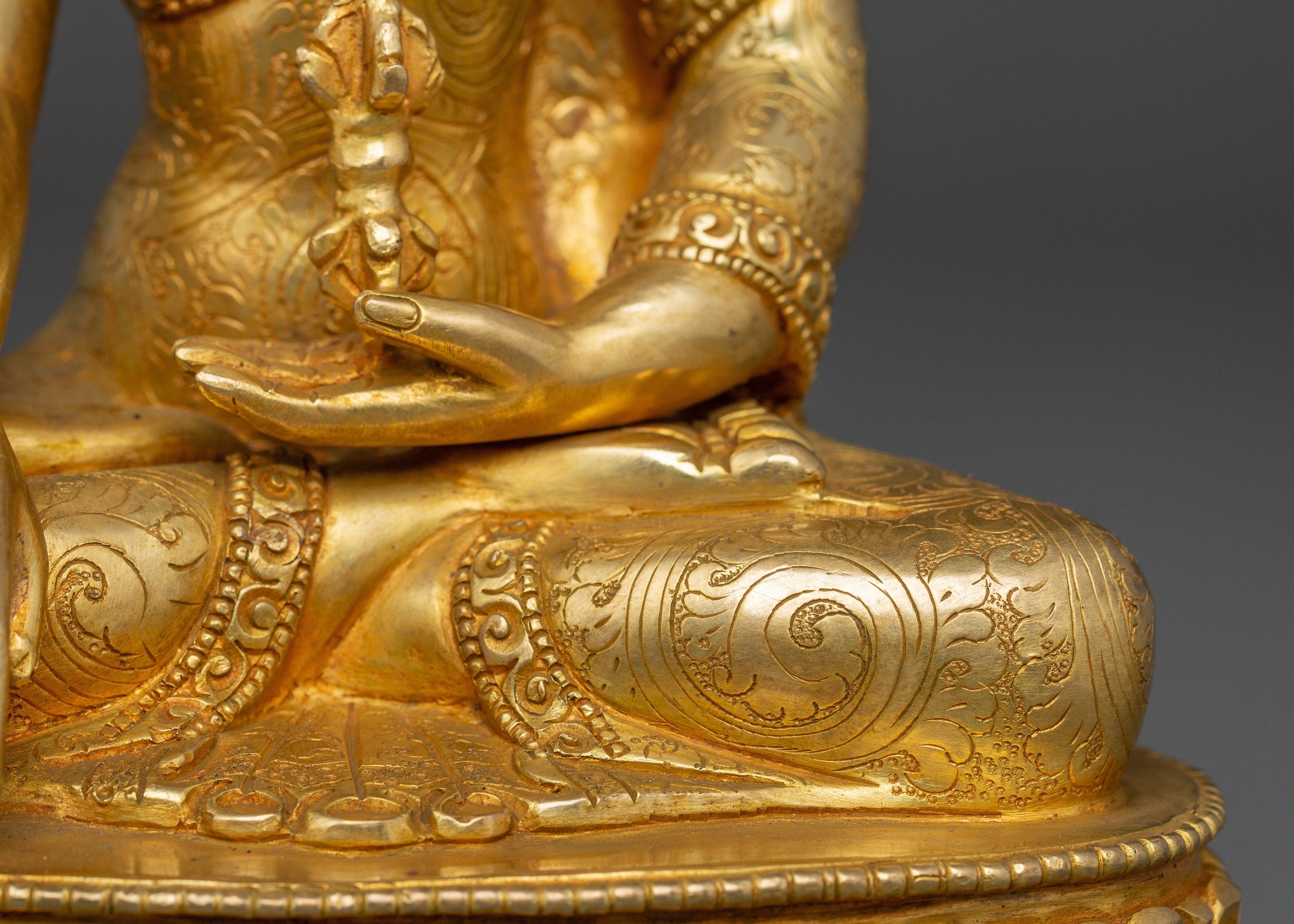 Mitrupa Buddha Figurine | Copper Body with Gold Plating