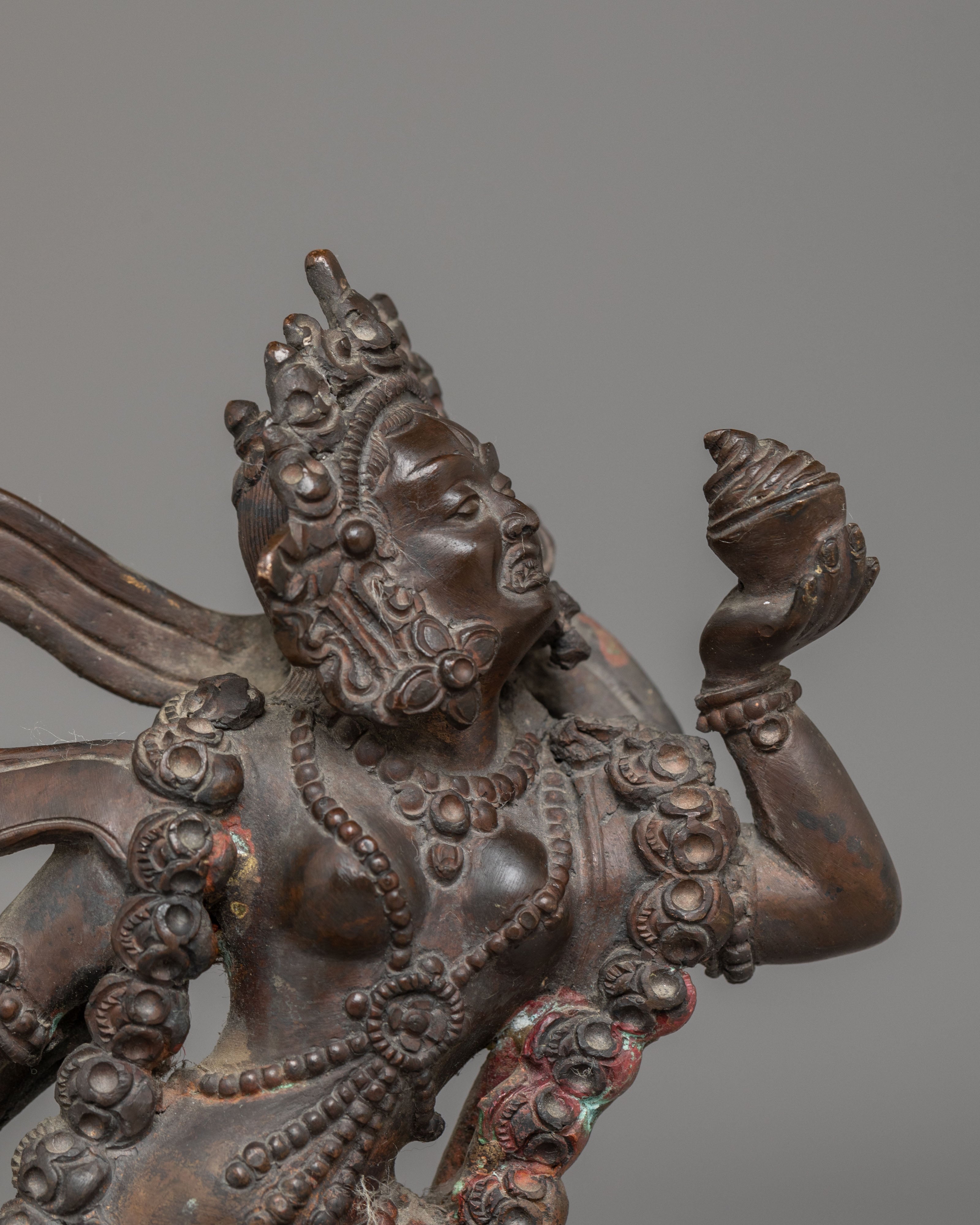 Oxidized Copper Statue of Vajrayogini | The Queen of the Dakinis