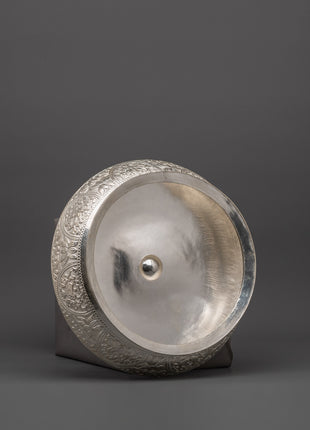 Traditional Silver Khadkula | Decorative Grain Bowl for Home, Altar & Ceremonial Use