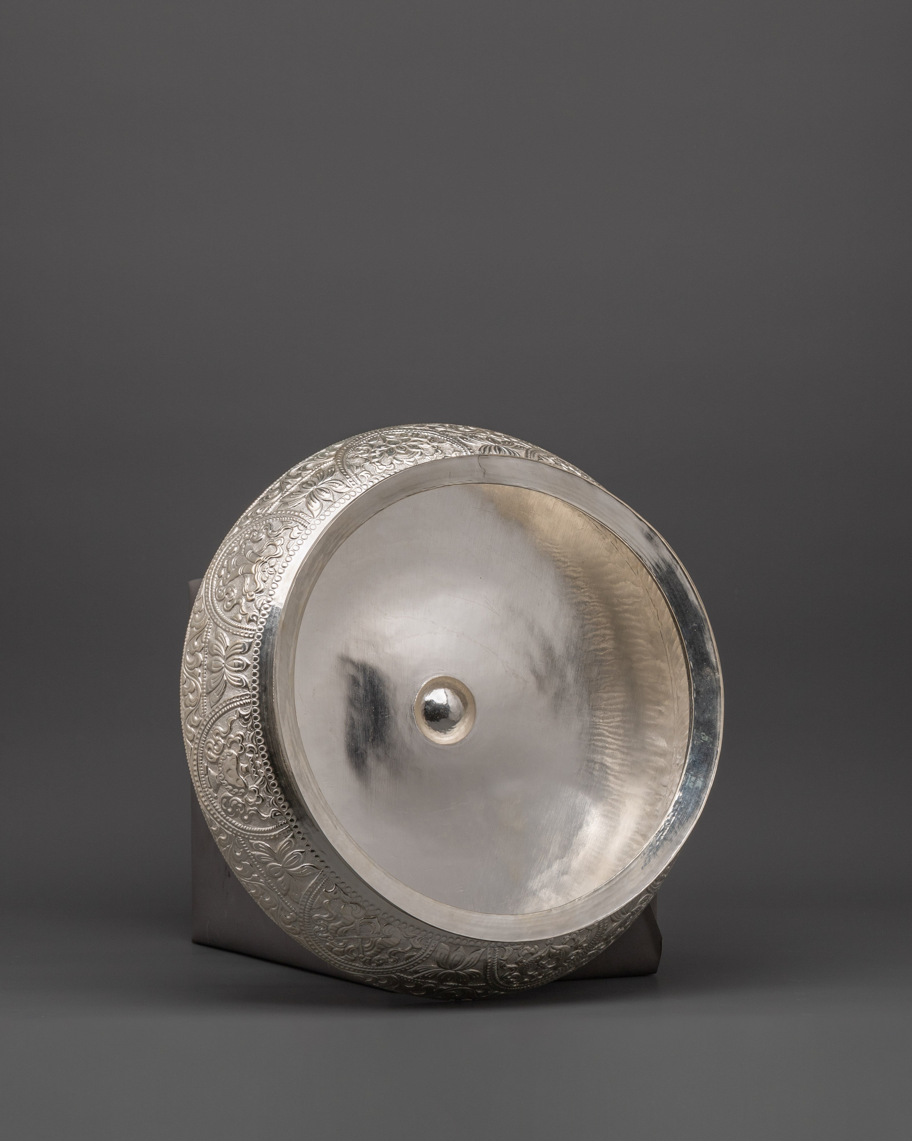 Traditional Silver Khadkula | Decorative Grain Bowl for Home, Altar & Ceremonial Use