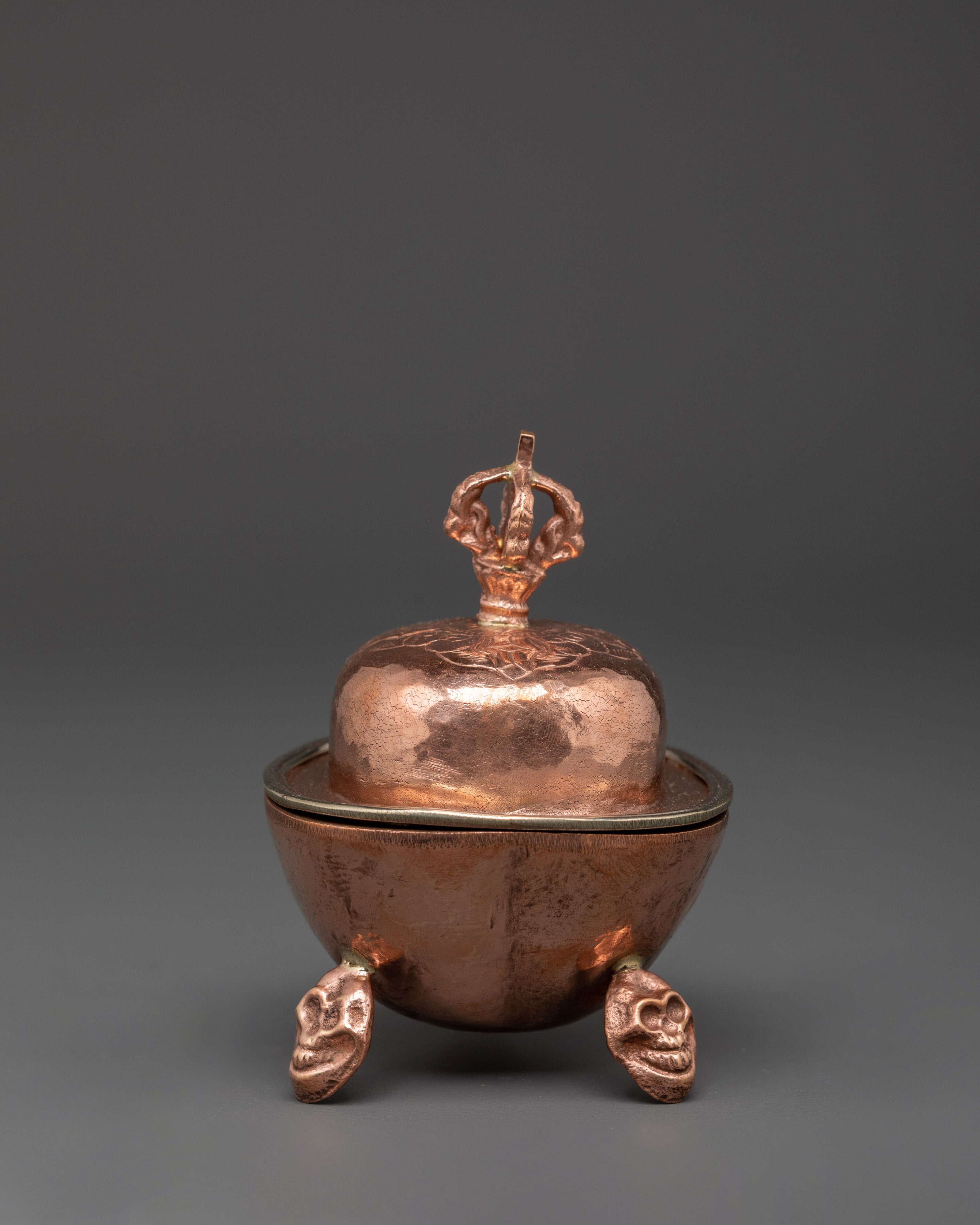 Handcrafted Buddhist Kapala Bowl | Sacred Ritual Offering Cup